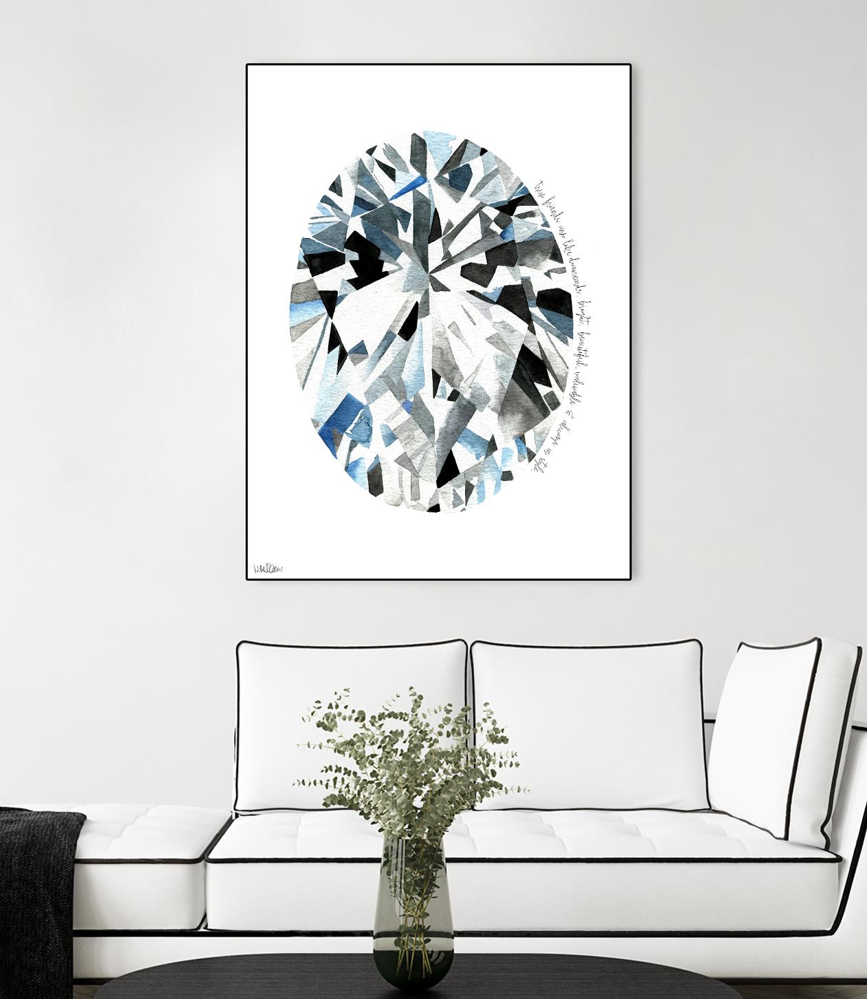 Oval Diamond by Mercedes Lopez Charro on GIANT ART