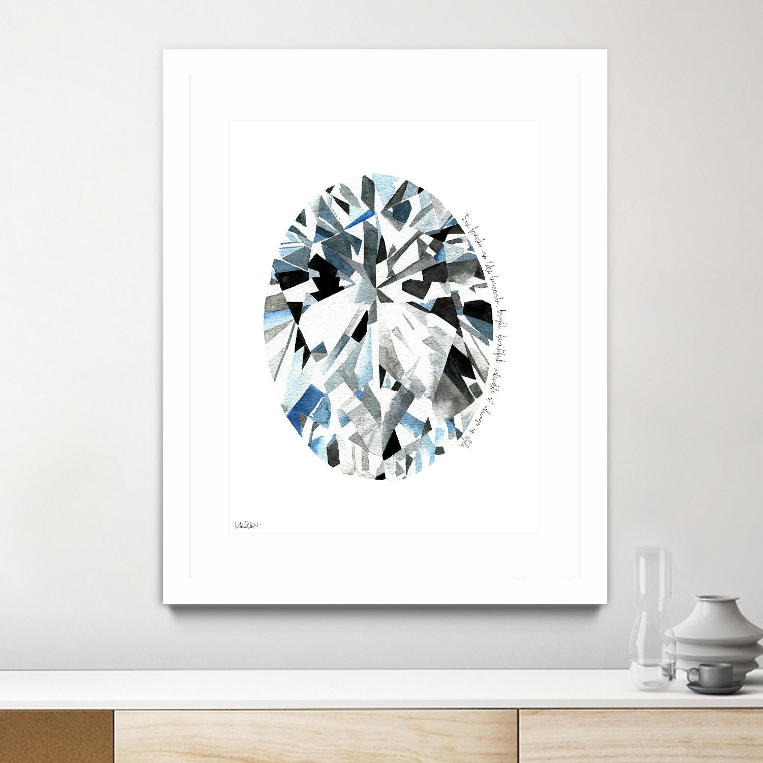 Oval Diamond by Mercedes Lopez Charro on GIANT ART