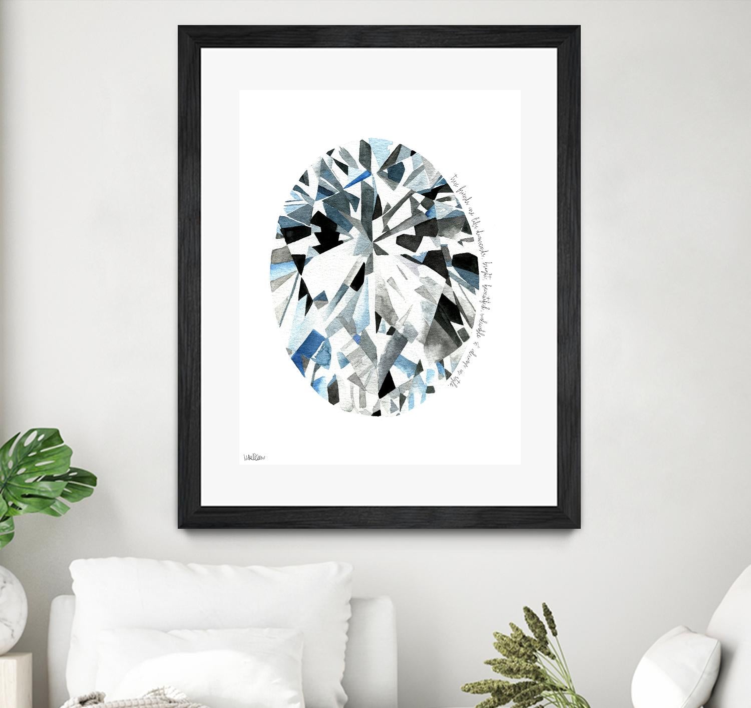 Oval Diamond by Mercedes Lopez Charro on GIANT ART