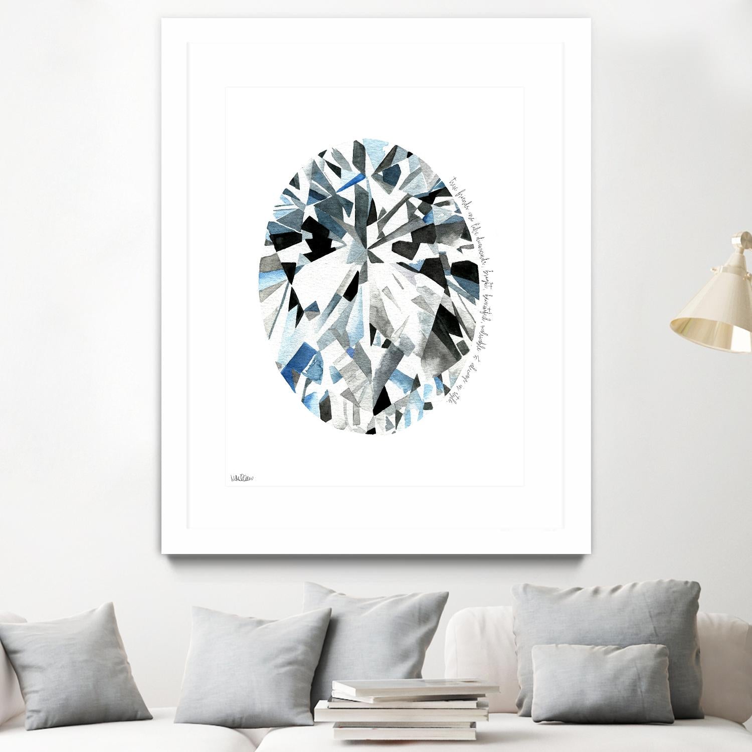 Oval Diamond by Mercedes Lopez Charro on GIANT ART