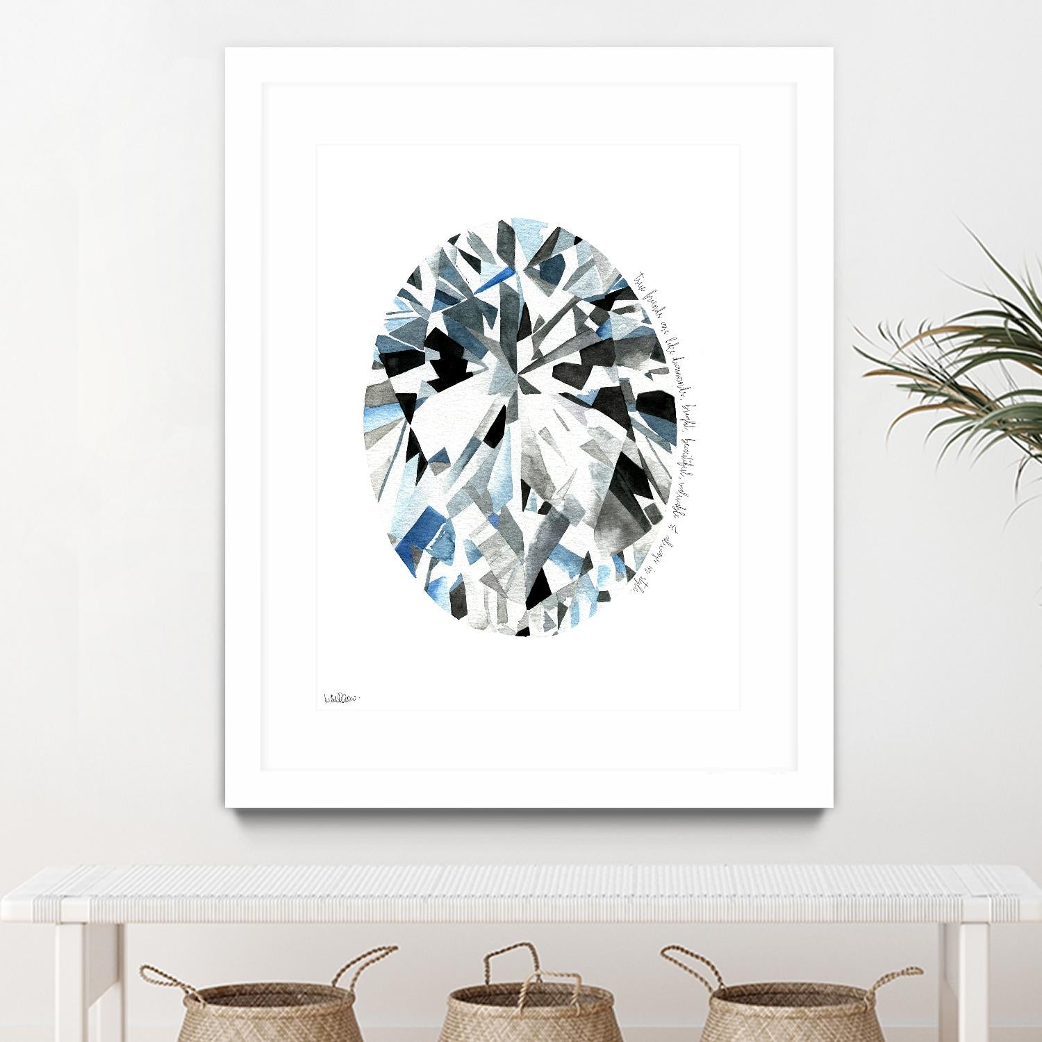 Oval Diamond by Mercedes Lopez Charro on GIANT ART