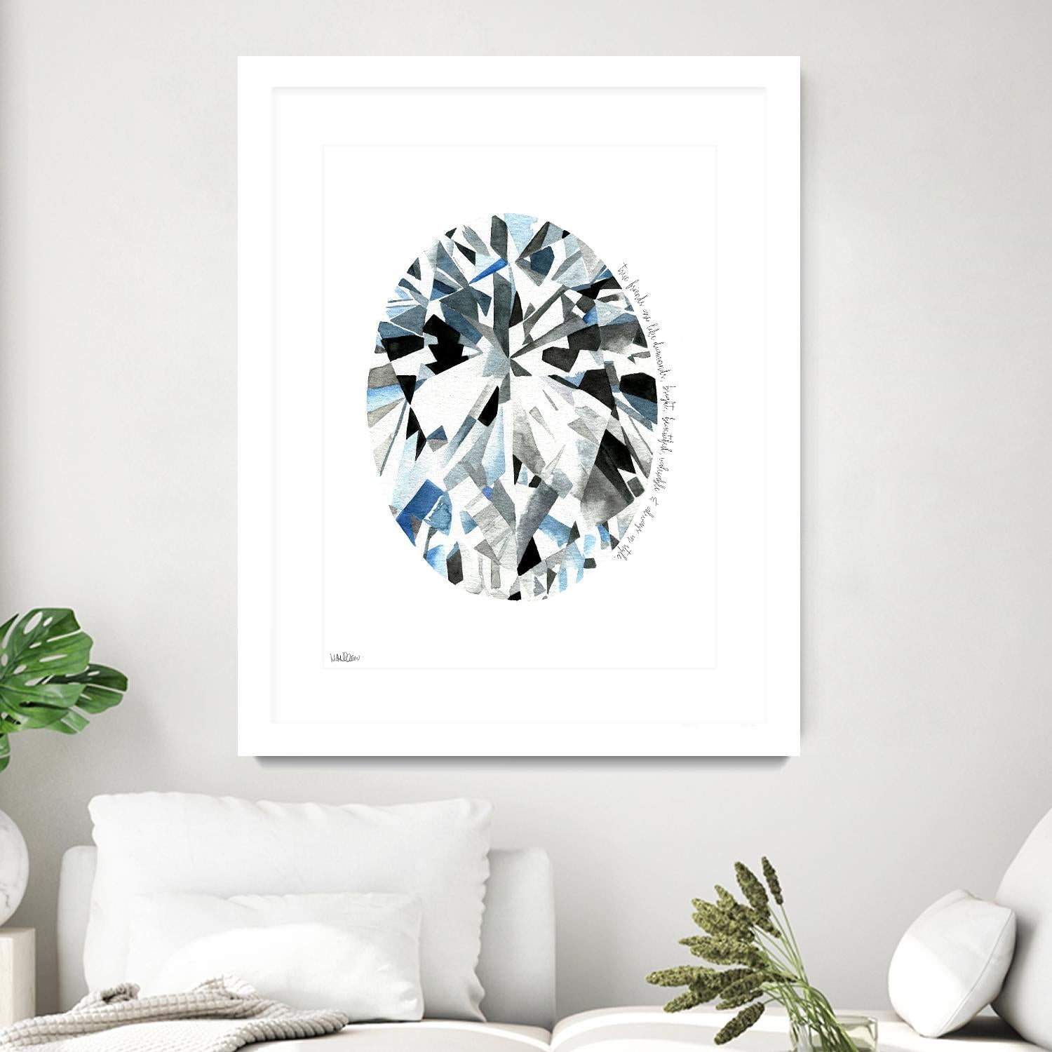 Oval Diamond by Mercedes Lopez Charro on GIANT ART