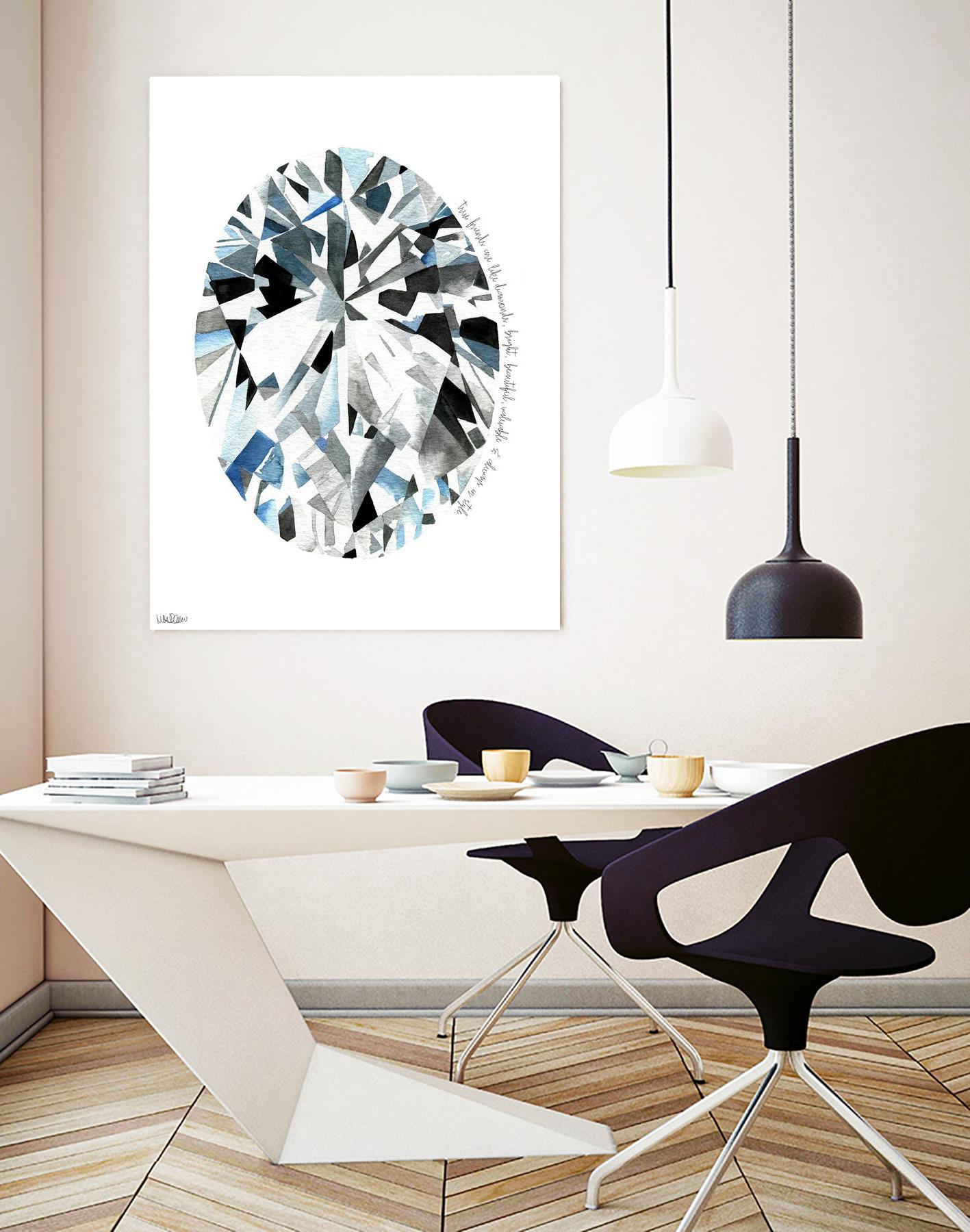 Oval Diamond by Mercedes Lopez Charro on GIANT ART