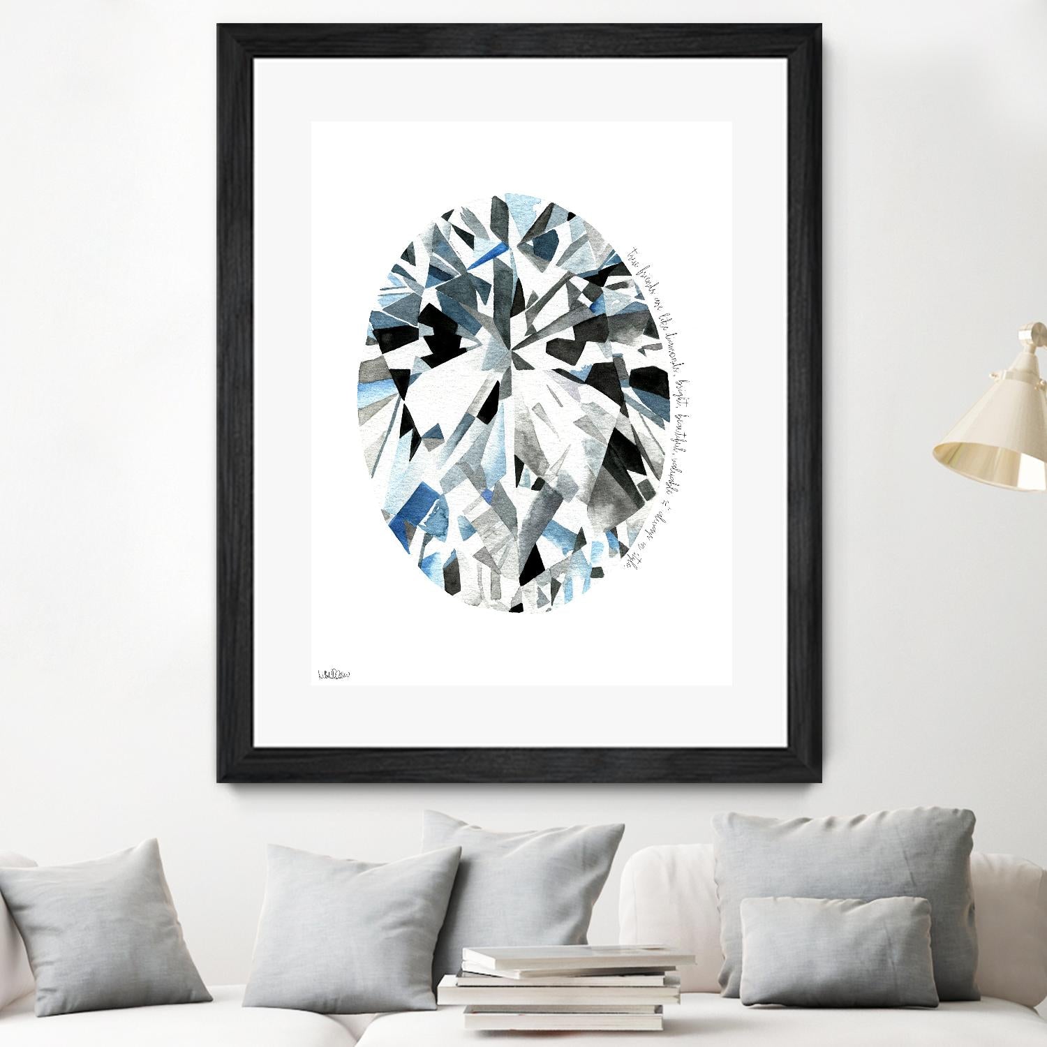 Oval Diamond by Mercedes Lopez Charro on GIANT ART