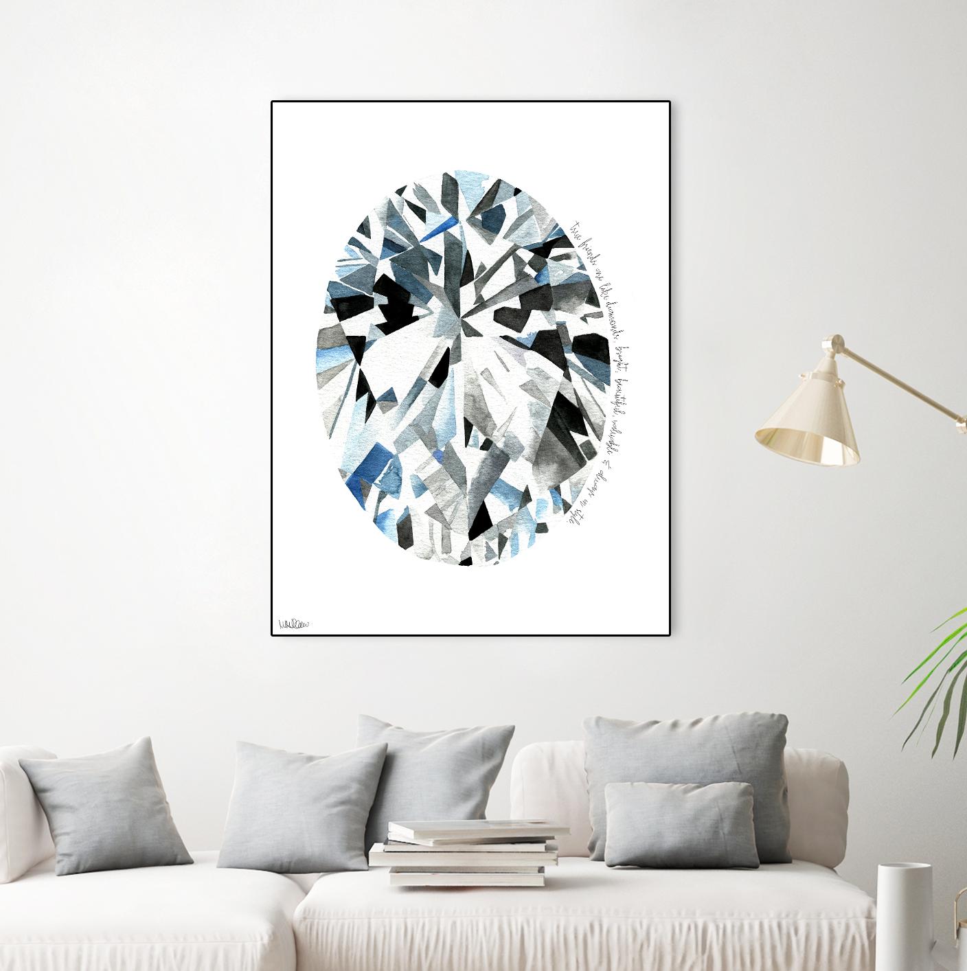 Oval Diamond by Mercedes Lopez Charro on GIANT ART