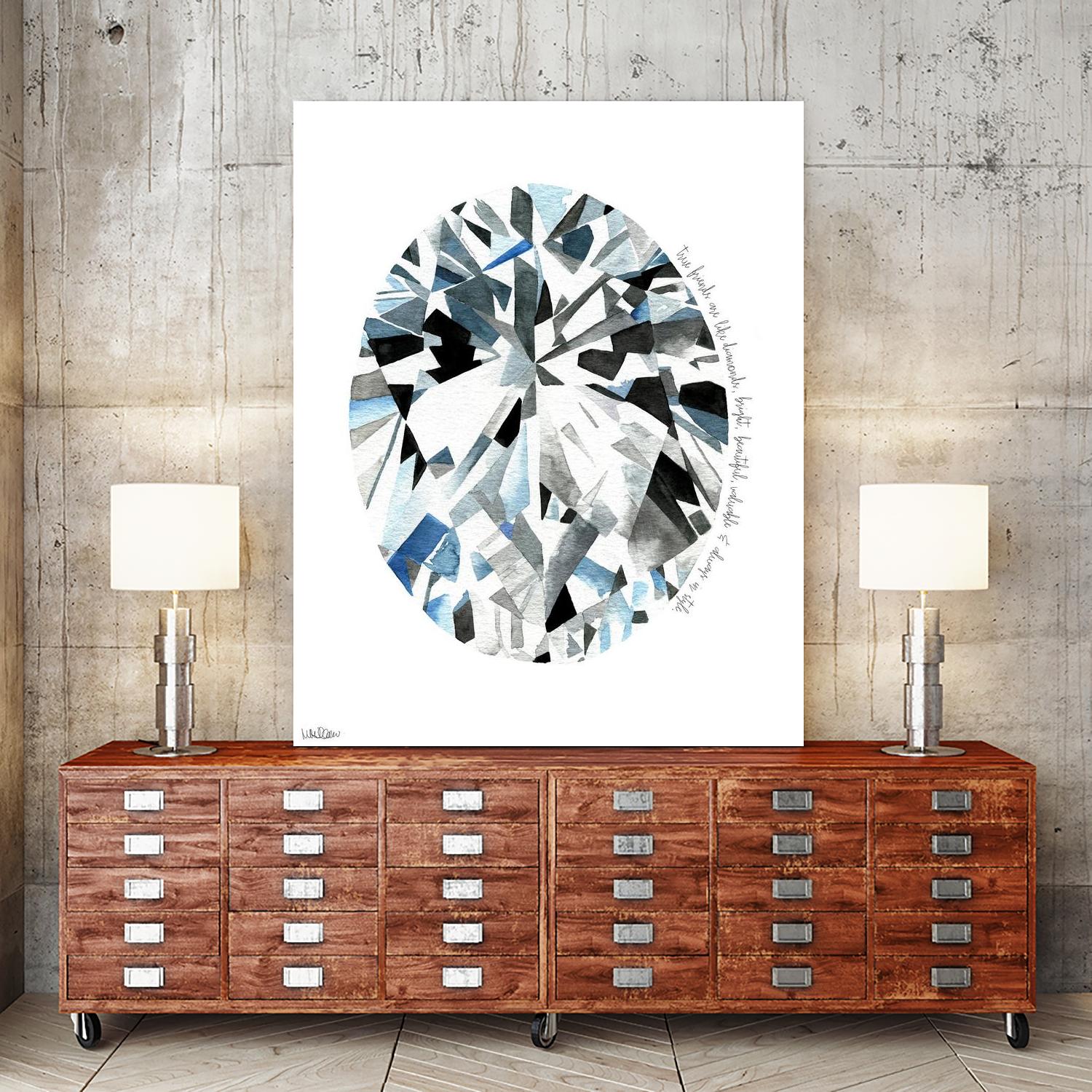 Oval Diamond by Mercedes Lopez Charro on GIANT ART