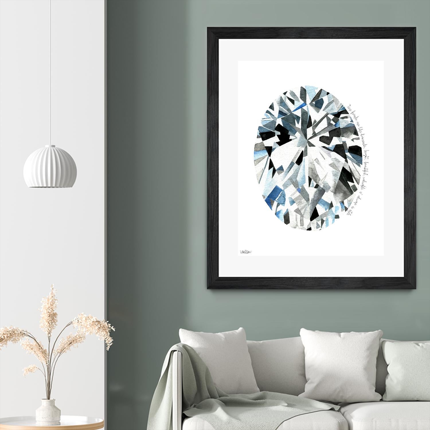 Oval Diamond by Mercedes Lopez Charro on GIANT ART