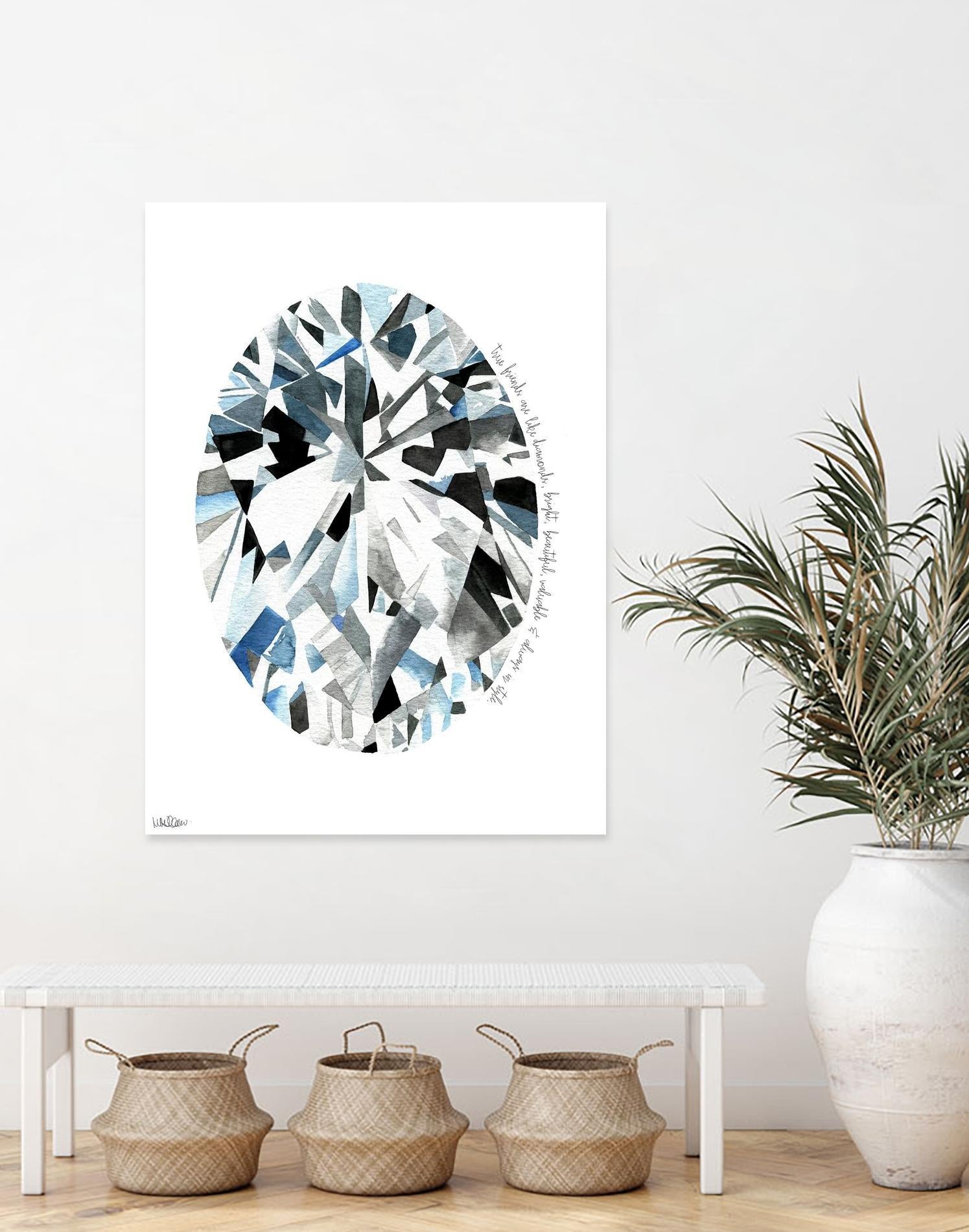 Oval Diamond by Mercedes Lopez Charro on GIANT ART