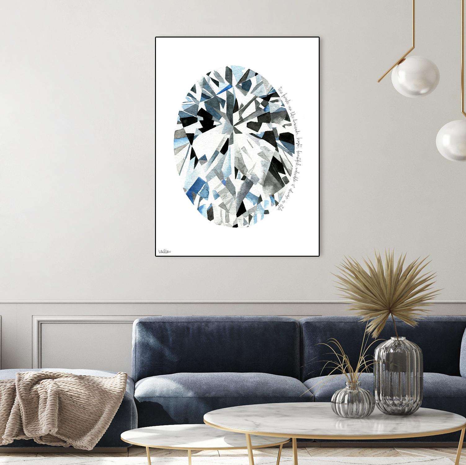 Oval Diamond by Mercedes Lopez Charro on GIANT ART