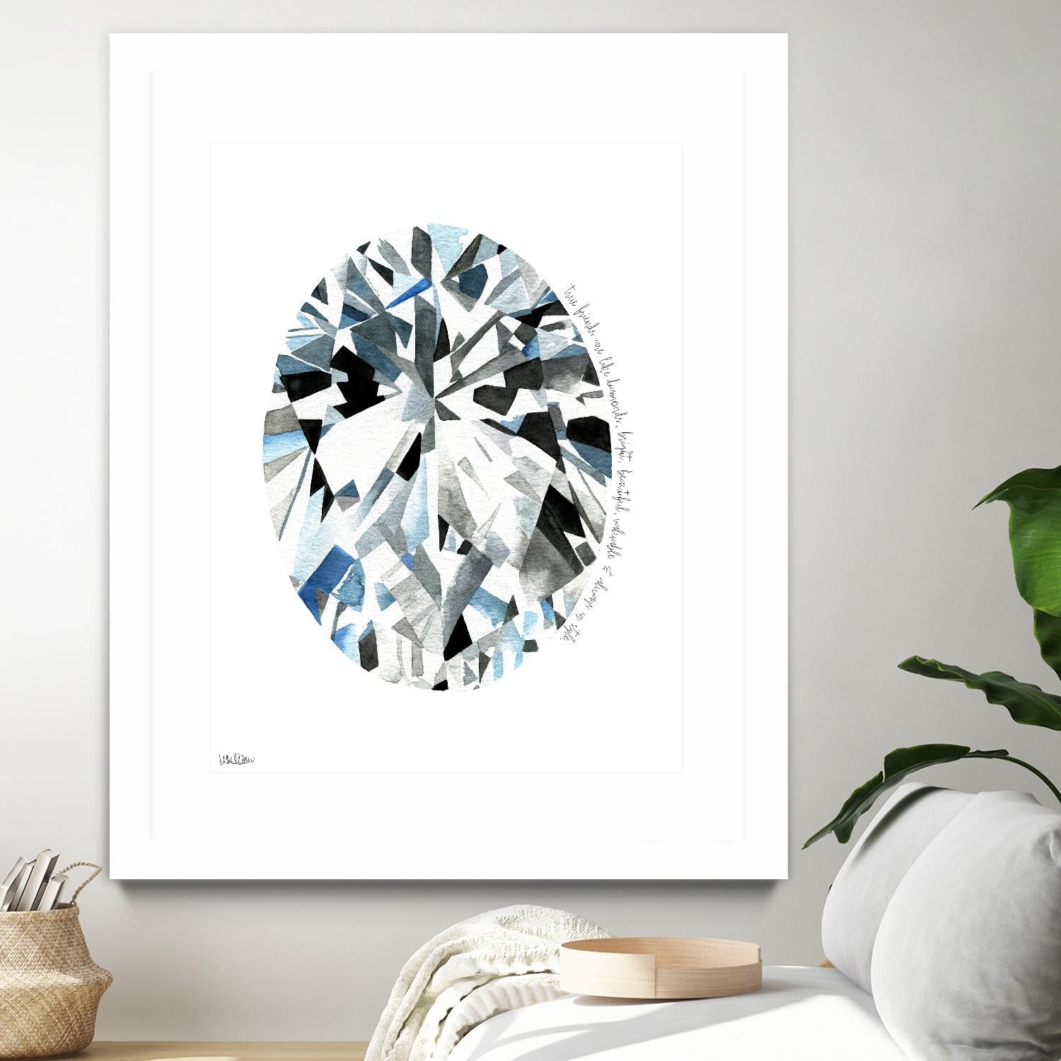 Oval Diamond by Mercedes Lopez Charro on GIANT ART
