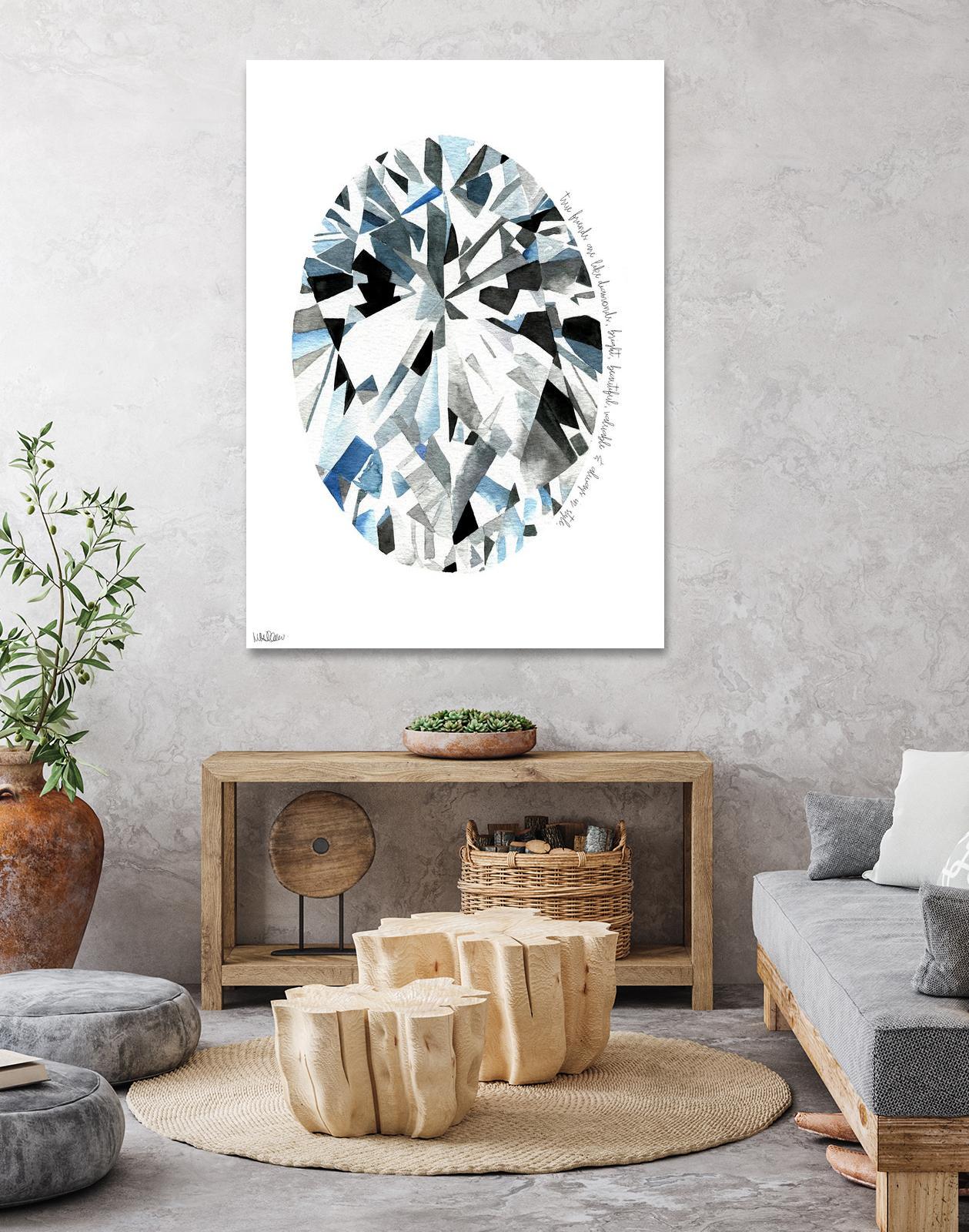 Oval Diamond by Mercedes Lopez Charro on GIANT ART