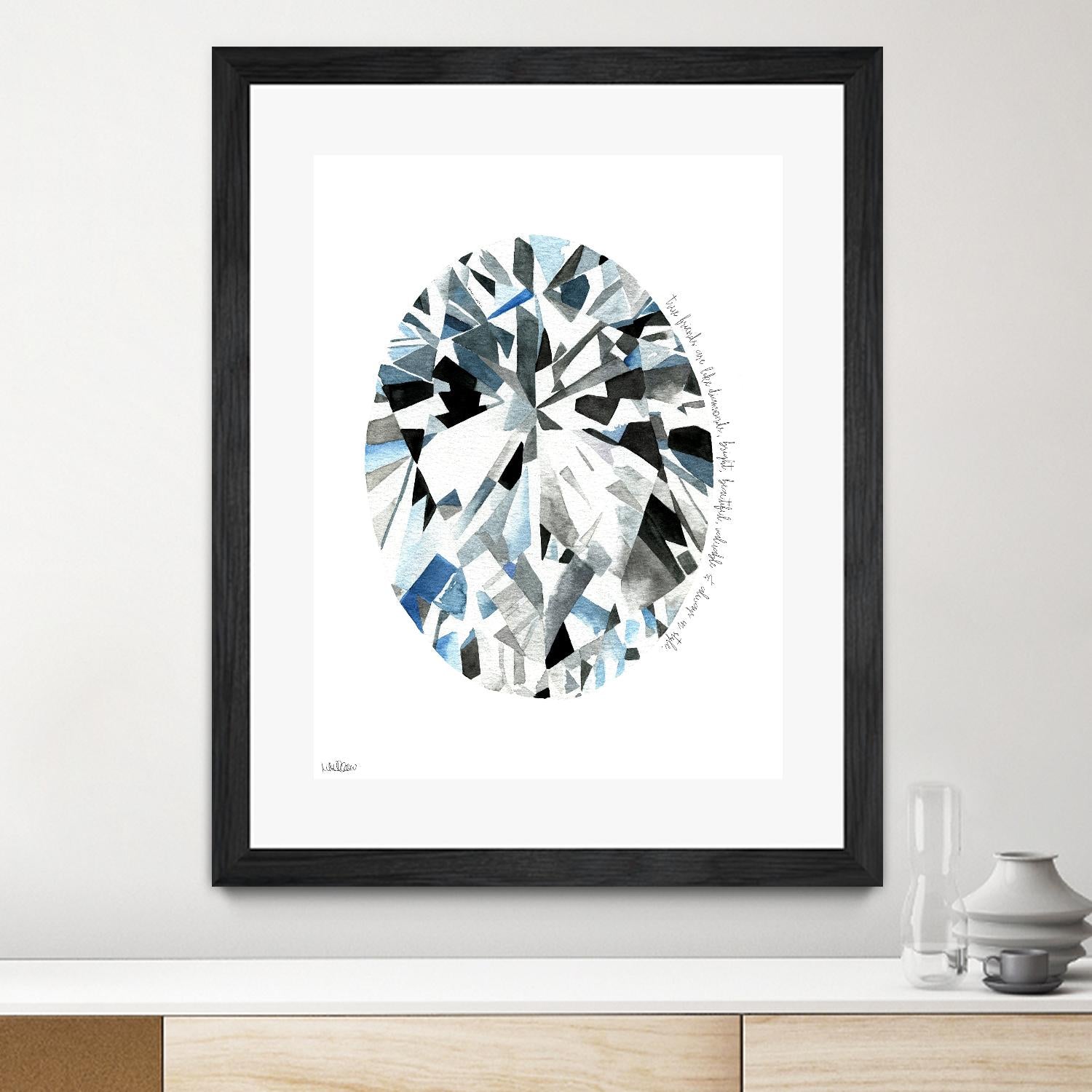 Oval Diamond by Mercedes Lopez Charro on GIANT ART