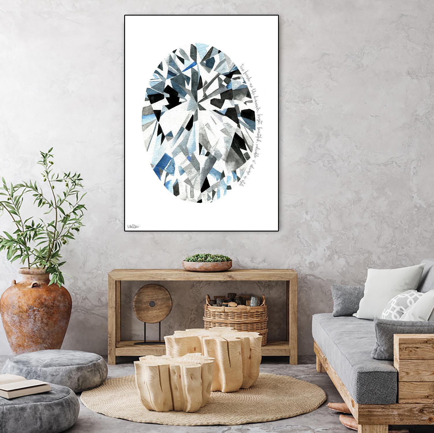 Oval Diamond by Mercedes Lopez Charro on GIANT ART