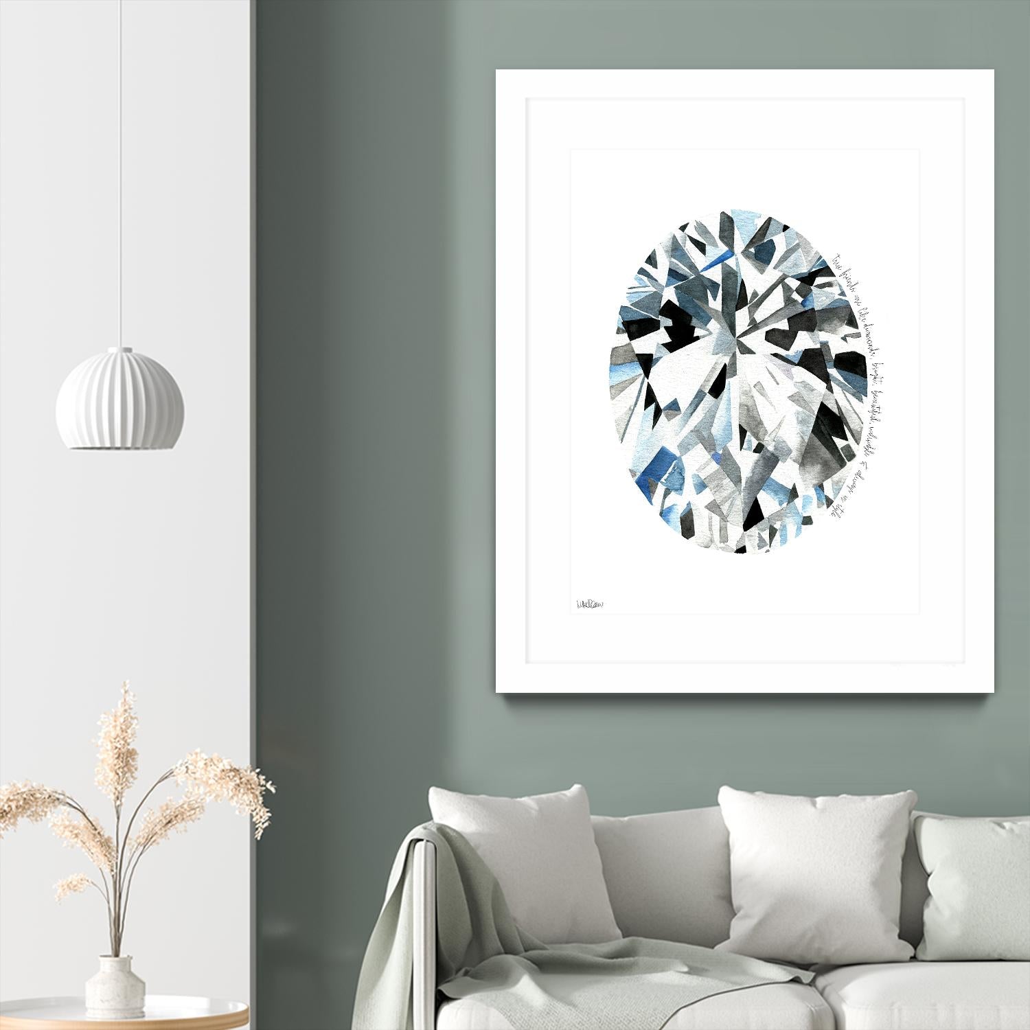 Oval Diamond by Mercedes Lopez Charro on GIANT ART