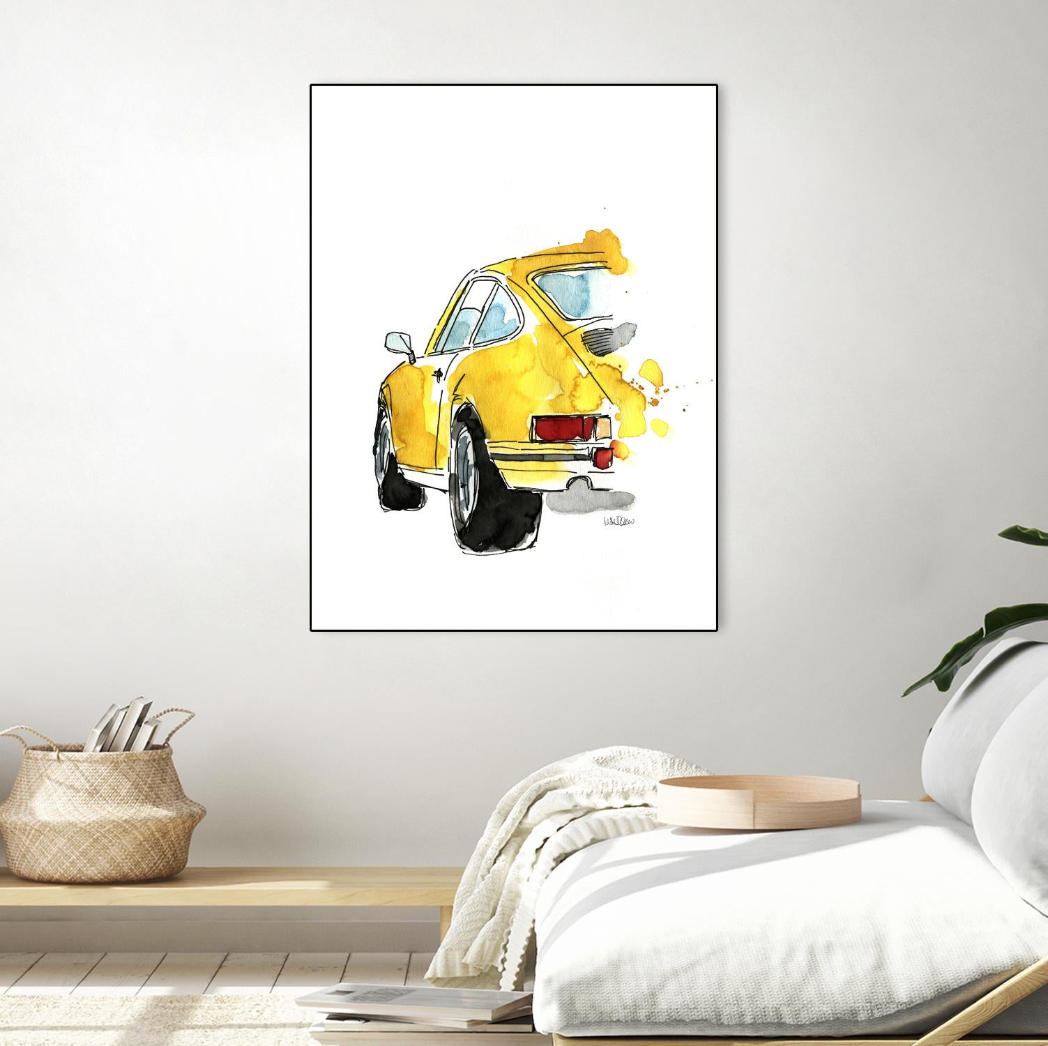 Yellow 911 by Mercedes Lopez Charro on GIANT ART