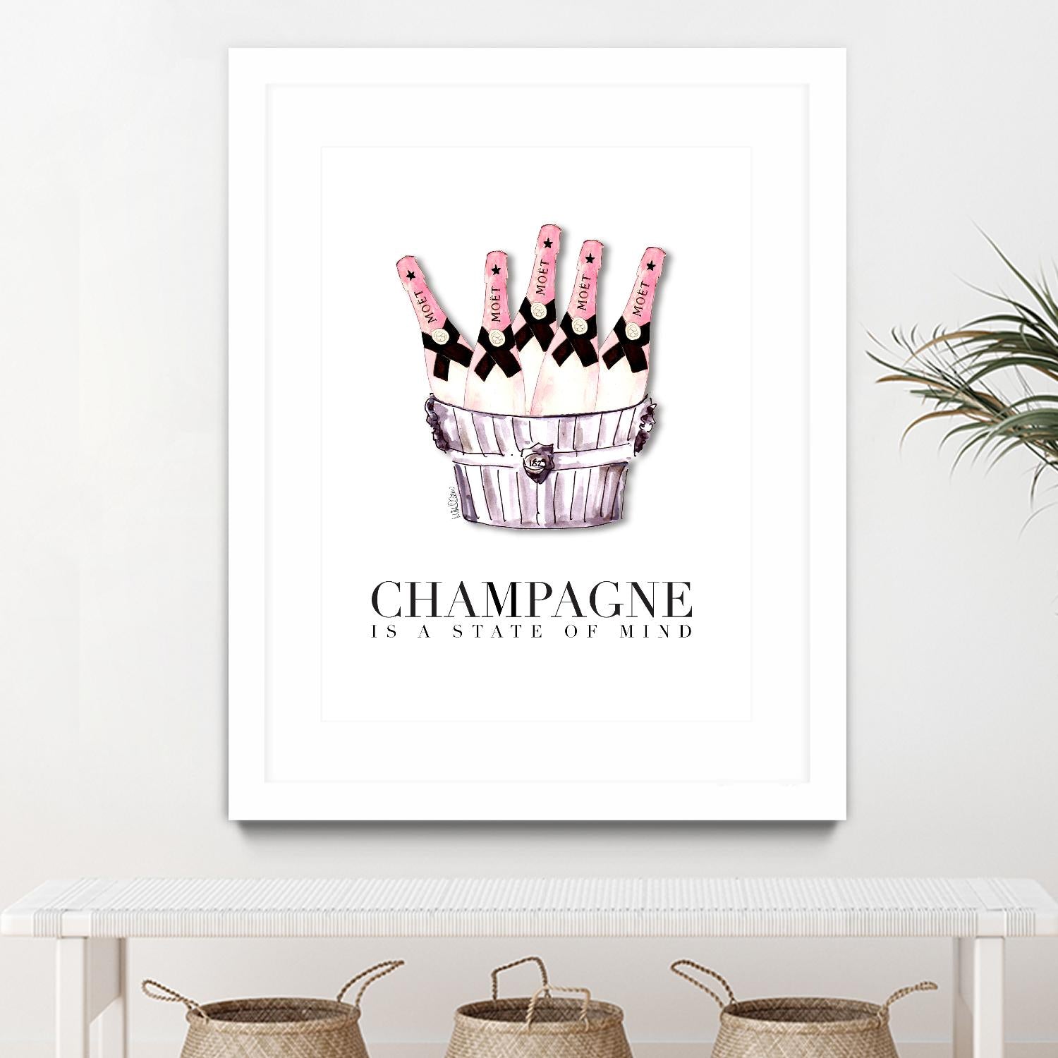 Champagne is A State of Mind by Mercedes Lopez Charro on GIANT ART