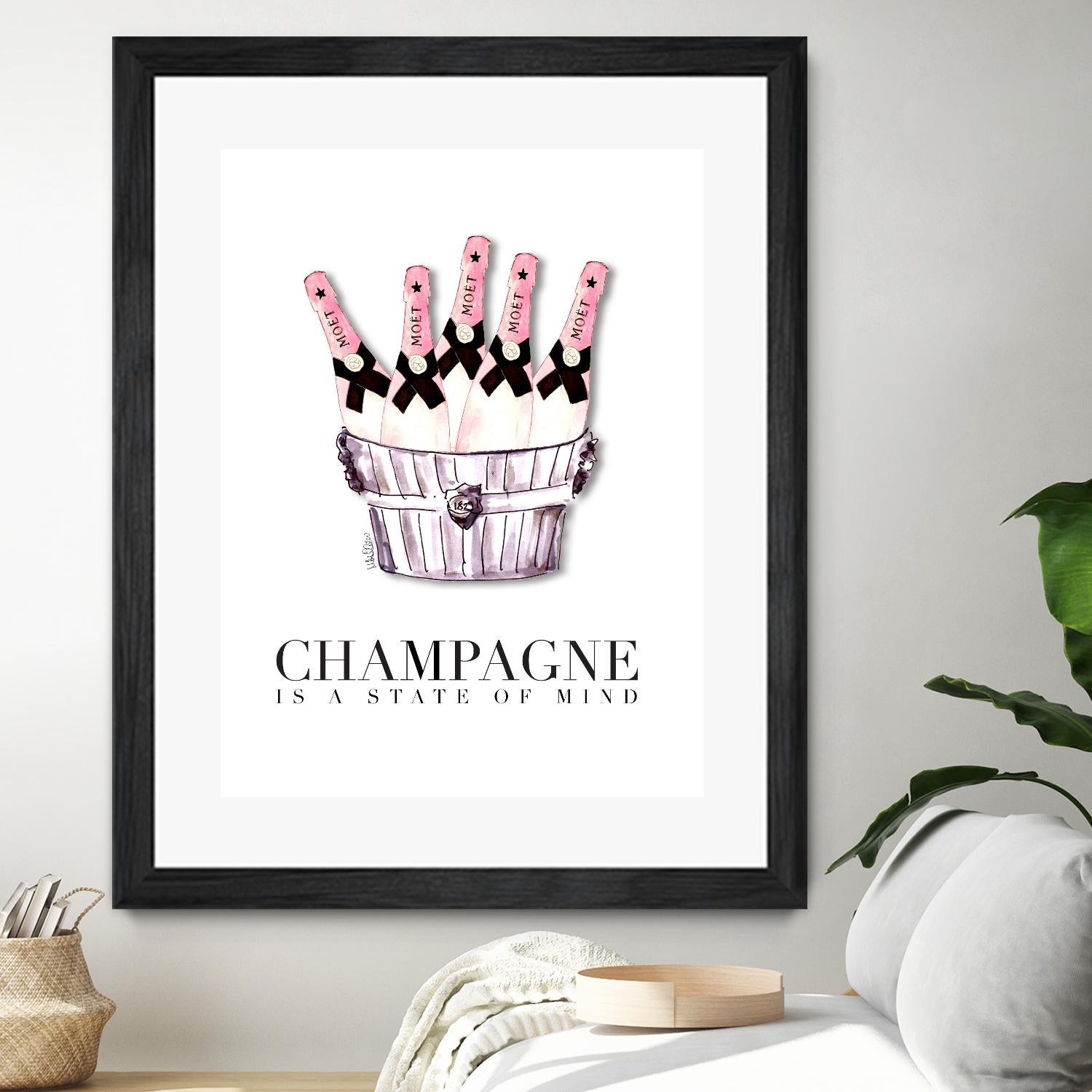 Champagne is A State of Mind by Mercedes Lopez Charro on GIANT ART