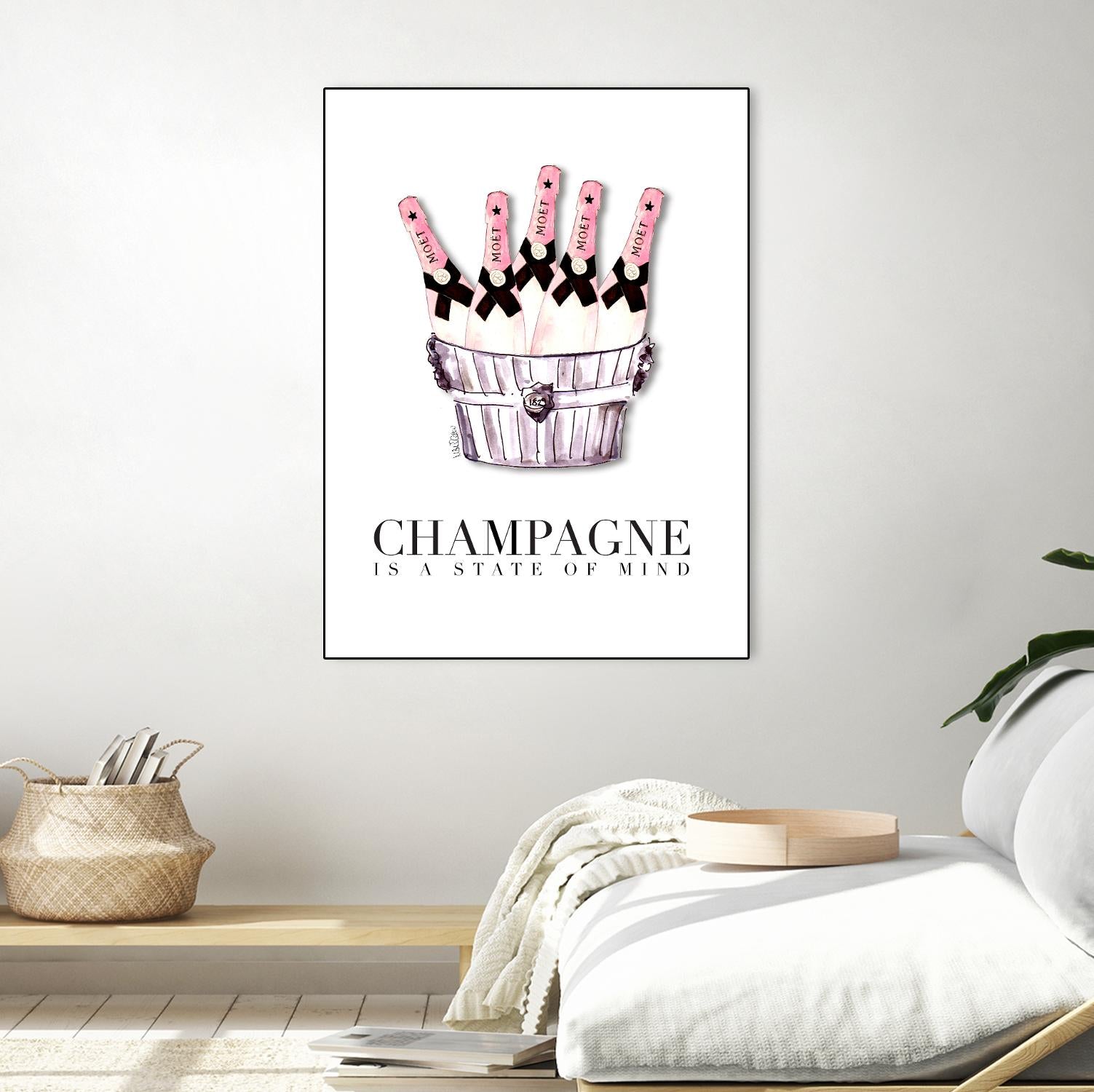 Champagne is A State of Mind by Mercedes Lopez Charro on GIANT ART