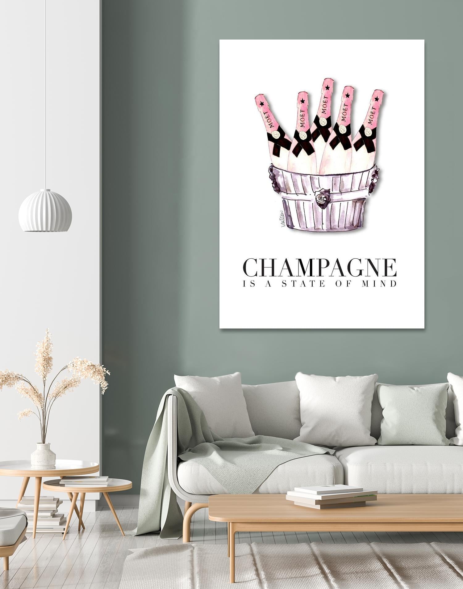 Champagne is A State of Mind by Mercedes Lopez Charro on GIANT ART
