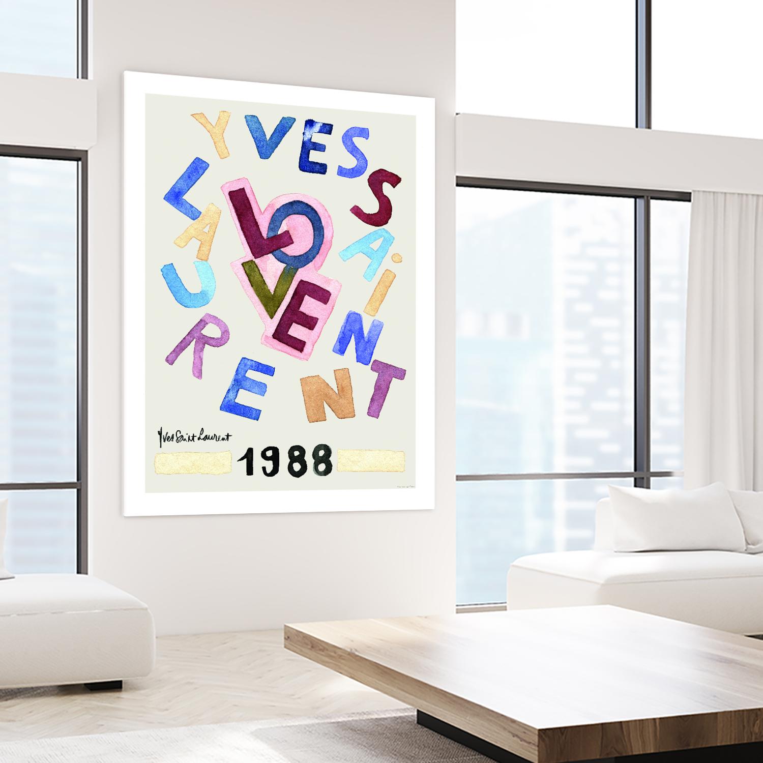 YSL Love by Mercedes Lopez Charro on GIANT ART