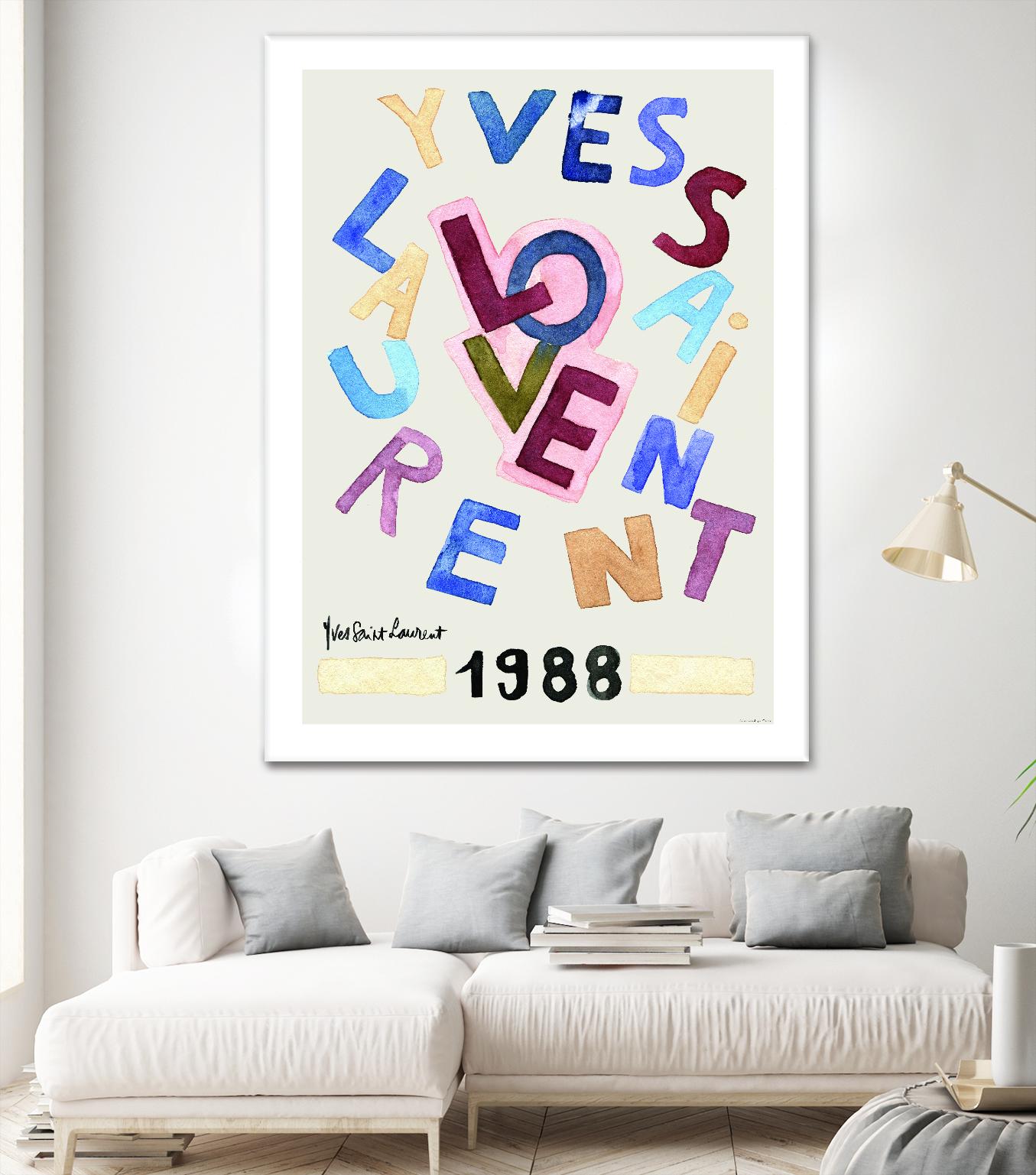 YSL Love by Mercedes Lopez Charro on GIANT ART