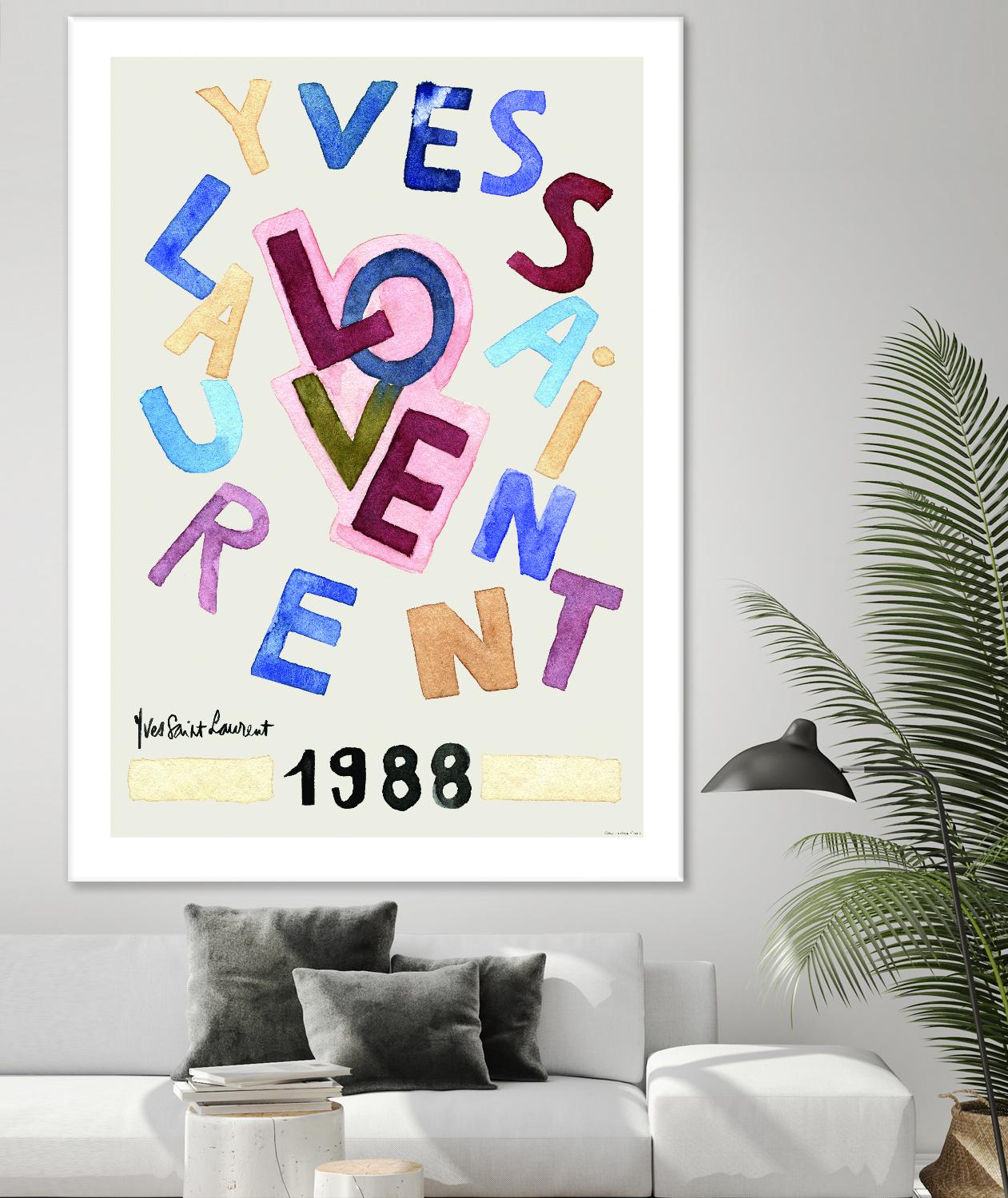 YSL Love by Mercedes Lopez Charro on GIANT ART