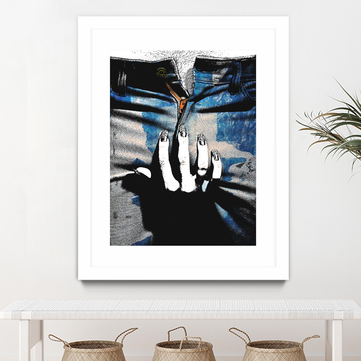 Blue Jeans II by Alex Cherry on GIANT ART - blue contemporary