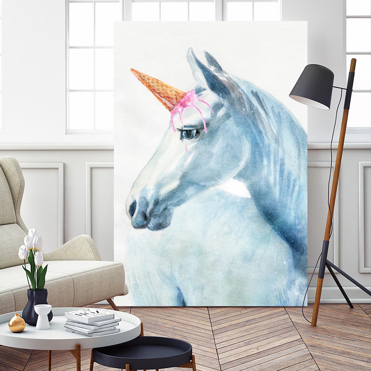 Unique Horn by Alex Cherry on GIANT ART - white animals