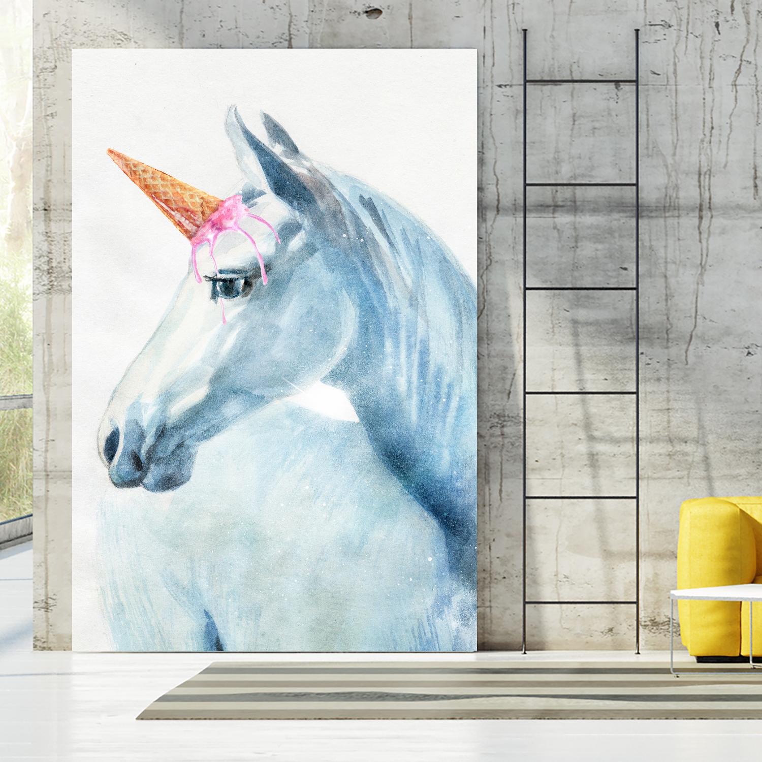 Unique Horn by Alex Cherry on GIANT ART - white animals