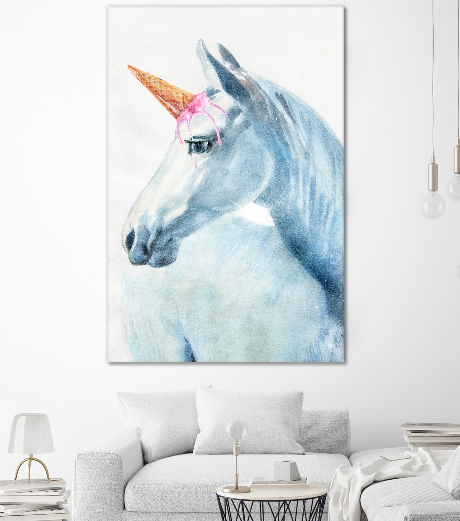 Unique Horn by Alex Cherry on GIANT ART - white animals