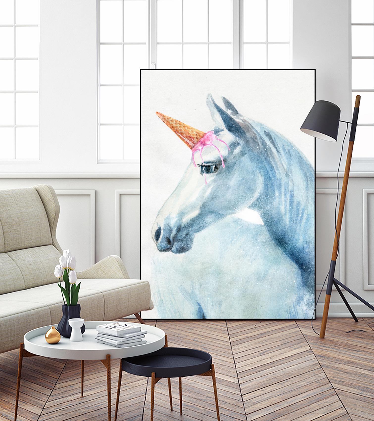 Unique Horn by Alex Cherry on GIANT ART - white animals