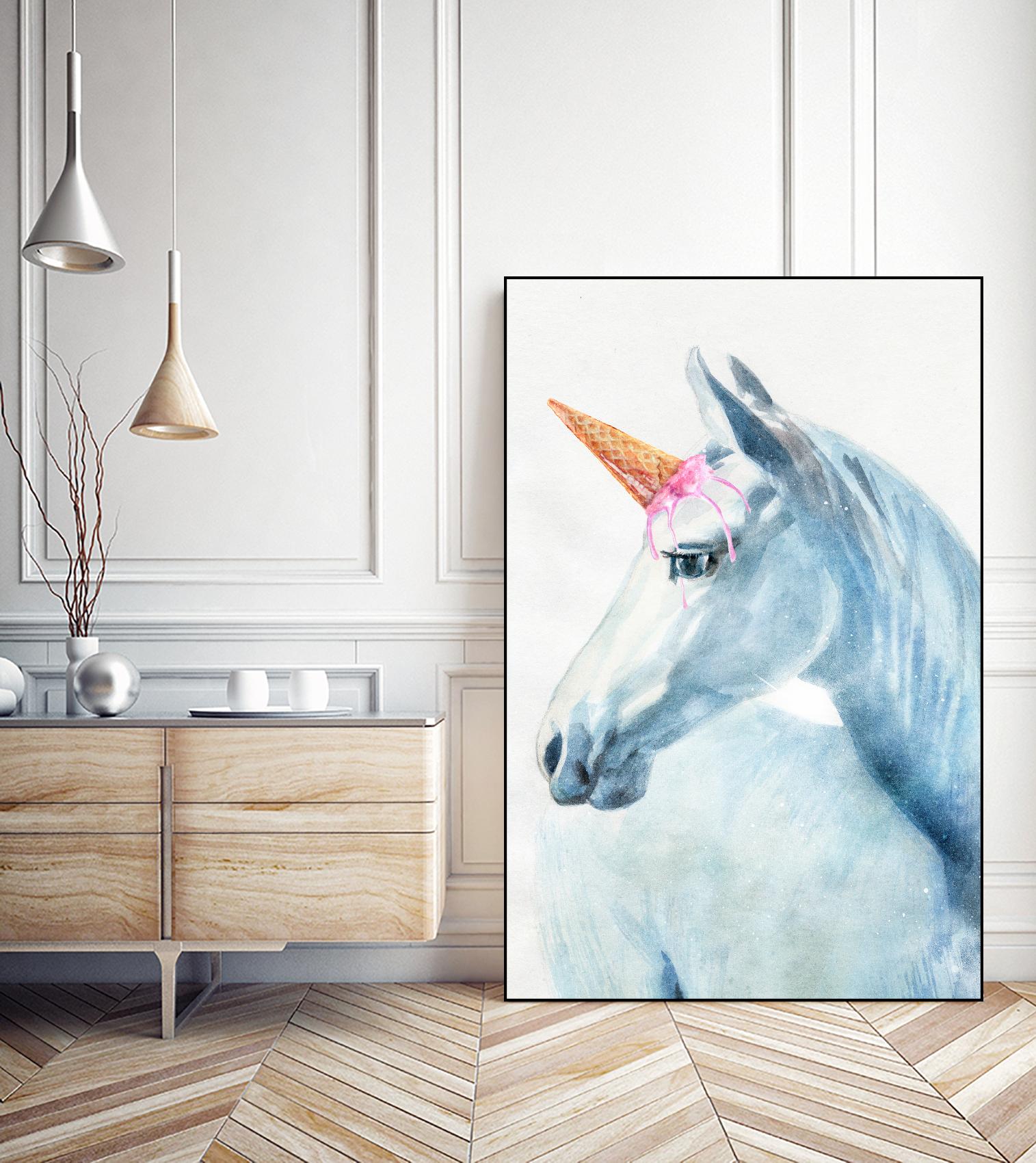 Unique Horn by Alex Cherry on GIANT ART - white animals