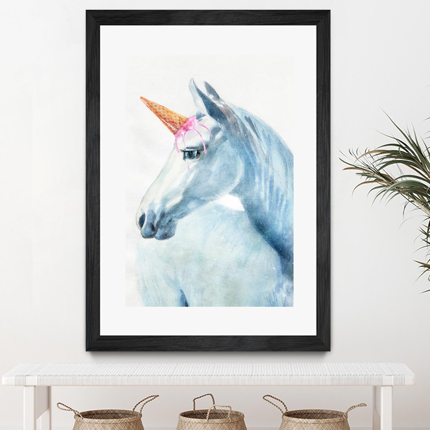 Unique Horn by Alex Cherry on GIANT ART - white animals