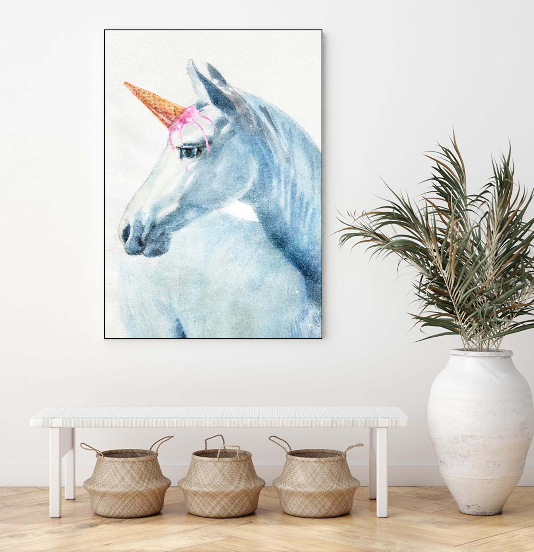 Unique Horn by Alex Cherry on GIANT ART - white animals