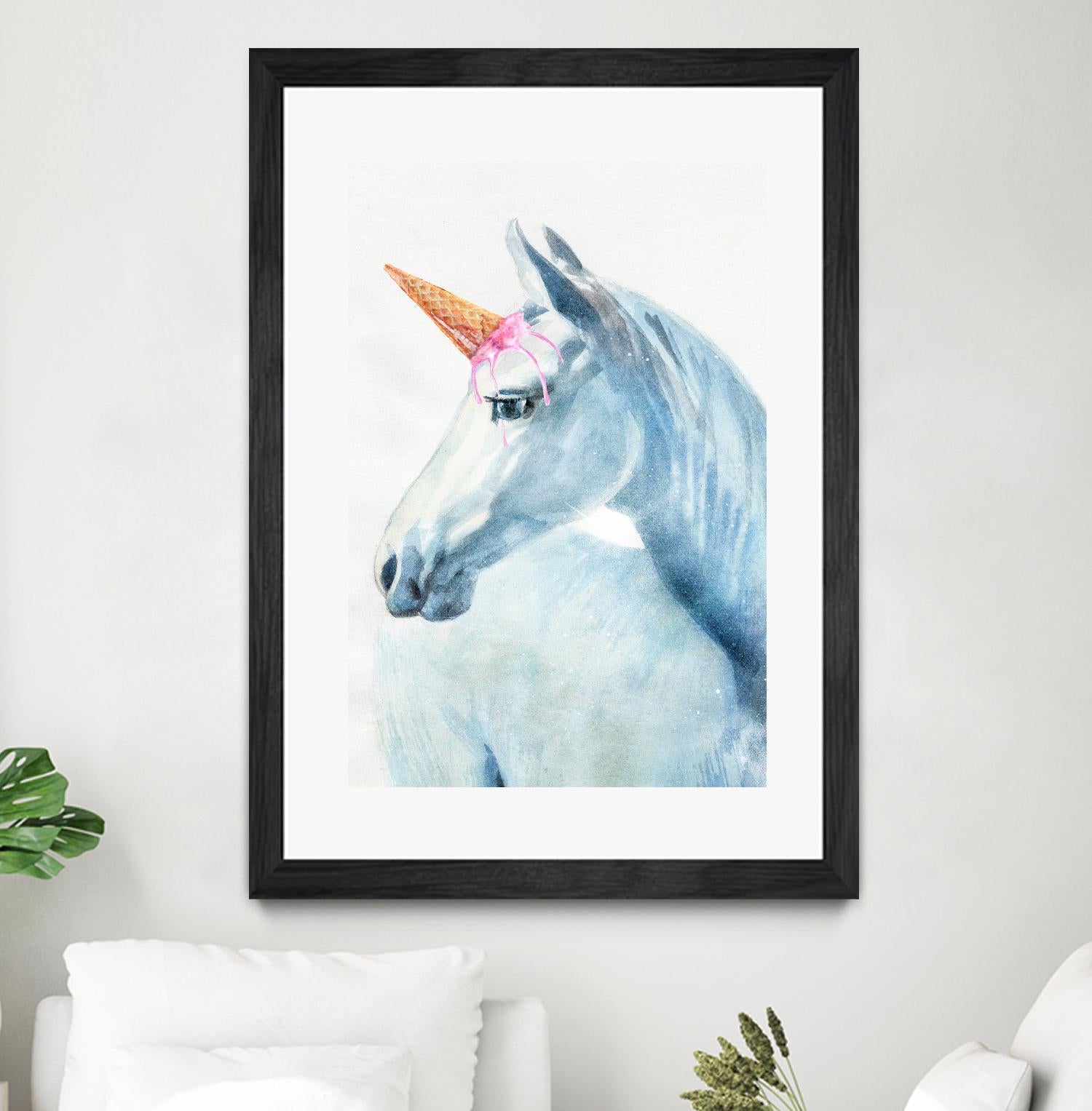 Unique Horn by Alex Cherry on GIANT ART - white animals