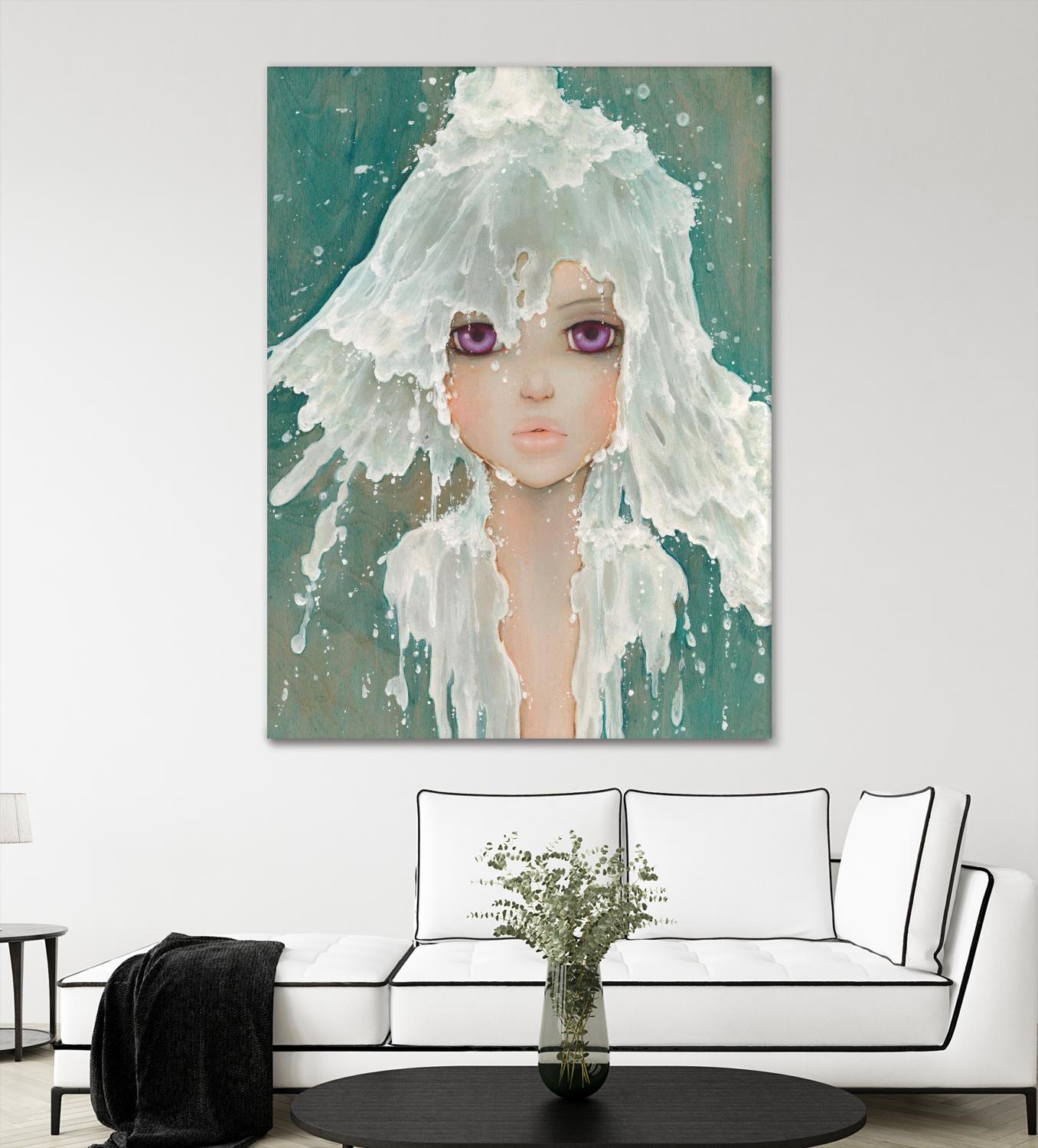 Milkfall by Camilla D'Errico on GIANT ART - green contemporary