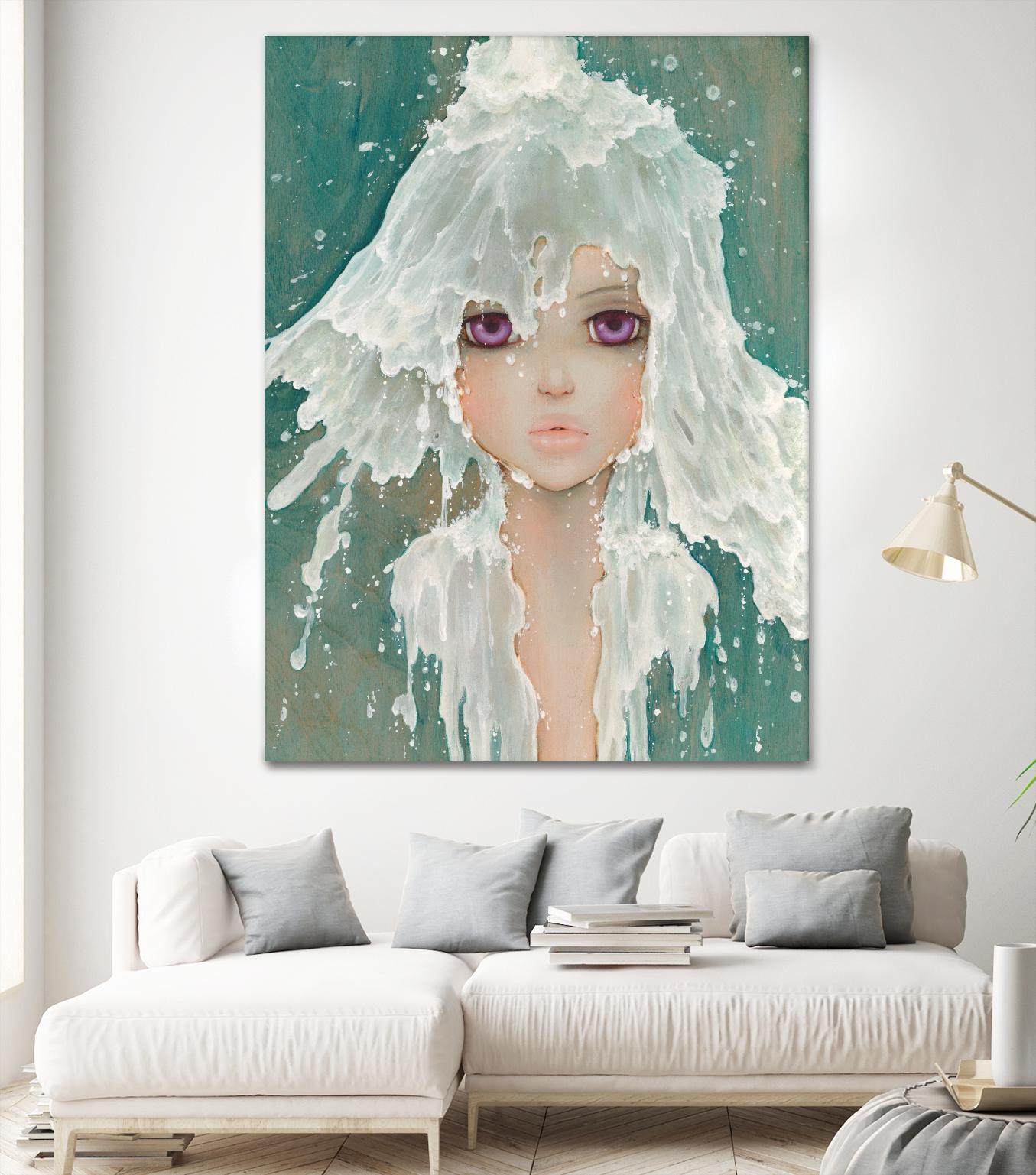 Milkfall by Camilla D'Errico on GIANT ART - green contemporary