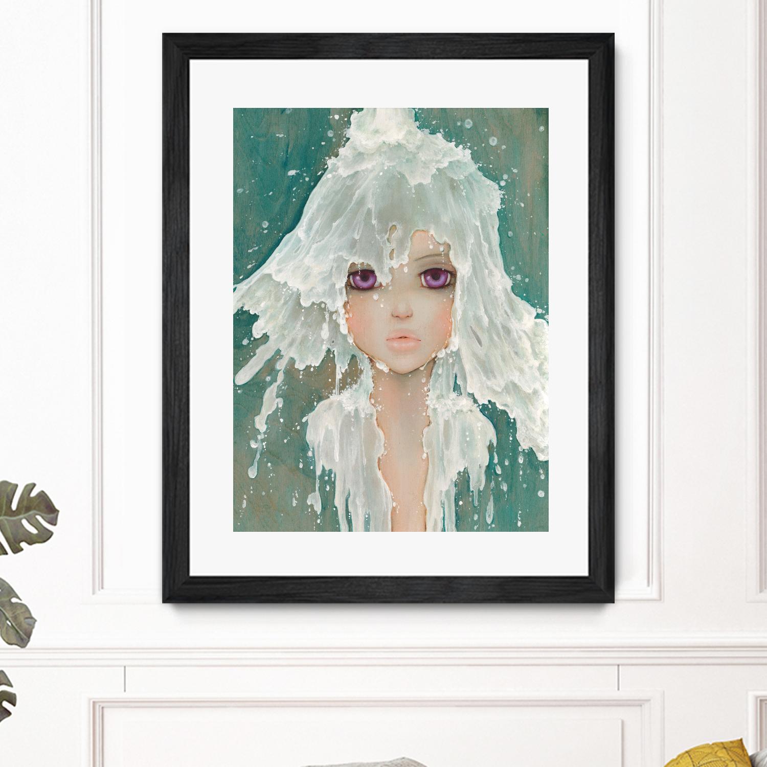 Milkfall by Camilla D'Errico on GIANT ART - green contemporary
