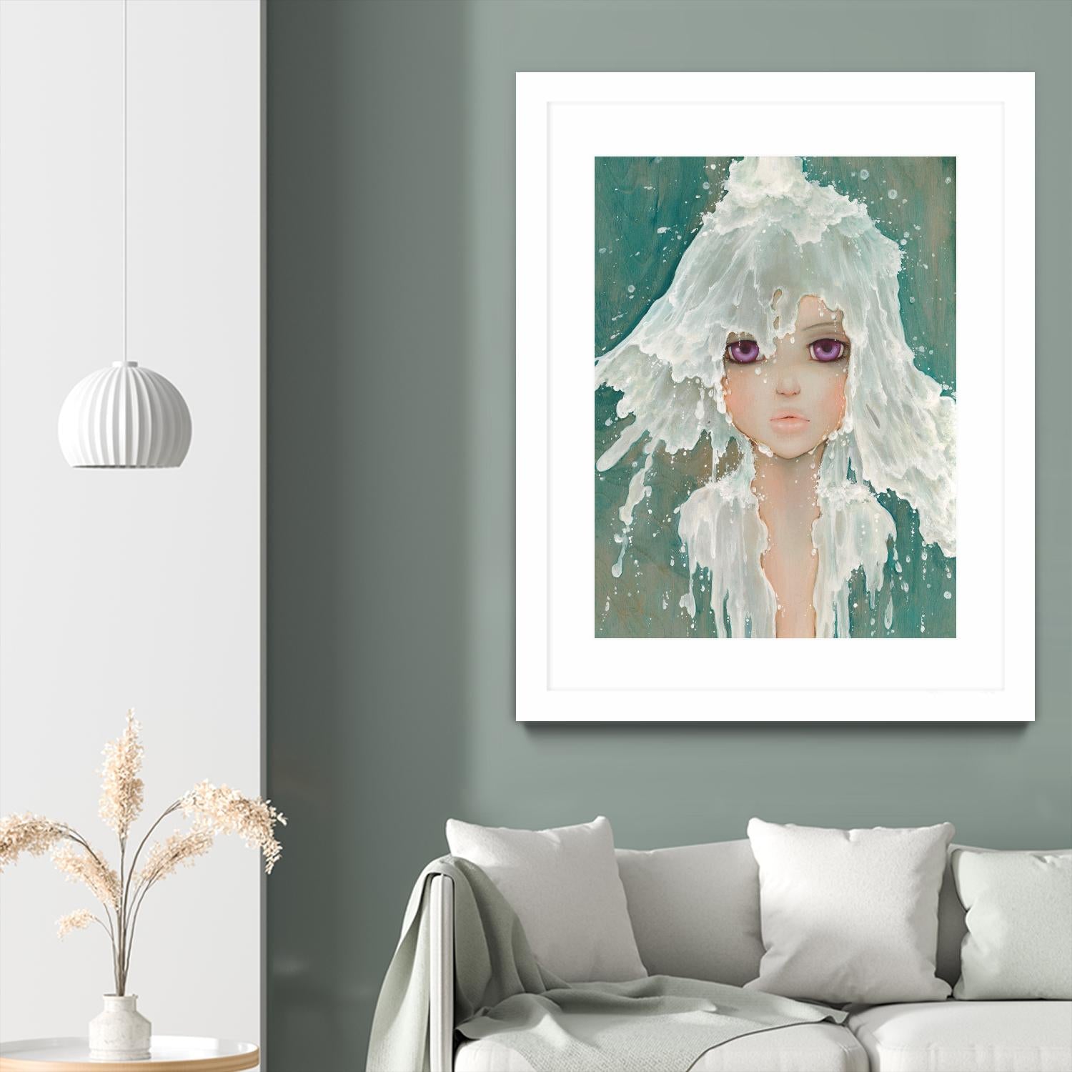 Milkfall by Camilla D'Errico on GIANT ART - green contemporary