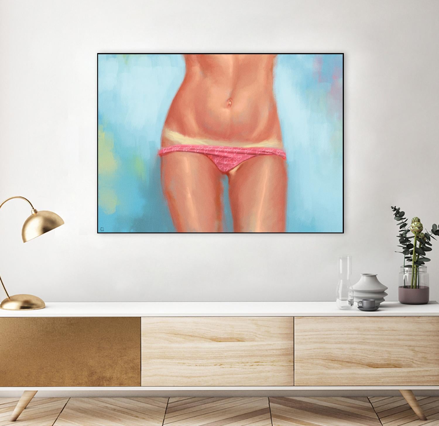 Tan Lines by Alexander Grahovsky on GIANT ART - beige men and women