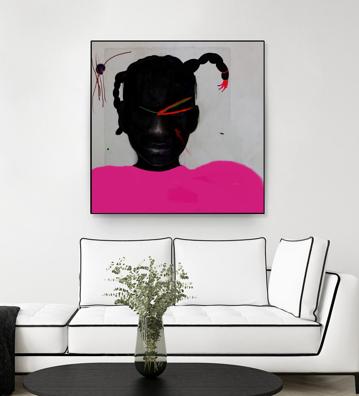 Watermelon Seed by Arassay Hilario on GIANT ART - pink digital fuchsia