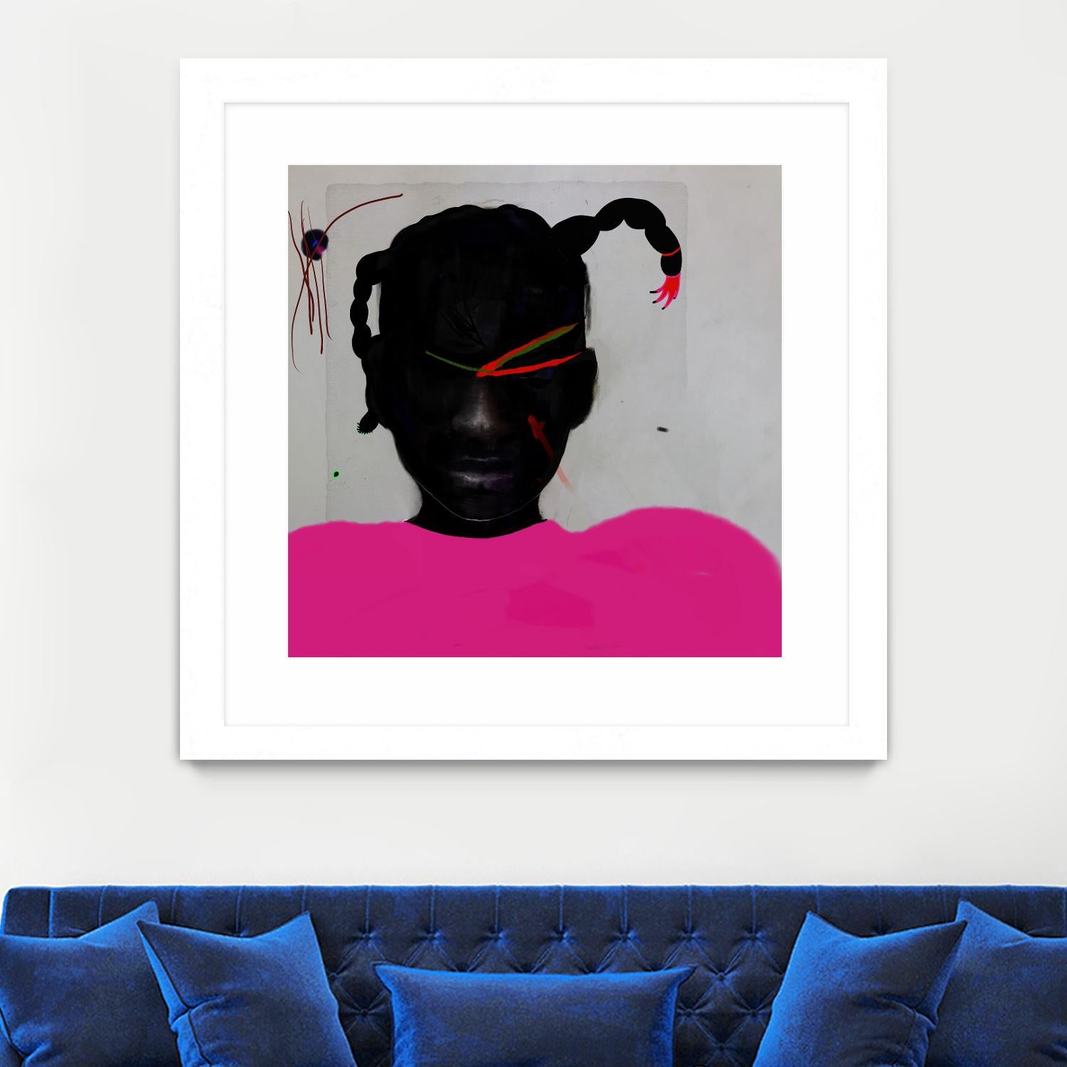 Watermelon Seed by Arassay Hilario on GIANT ART - pink digital fuchsia