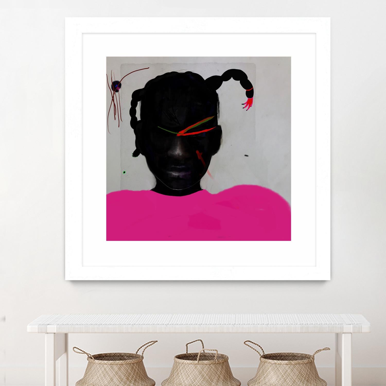 Watermelon Seed by Arassay Hilario on GIANT ART - pink digital fuchsia