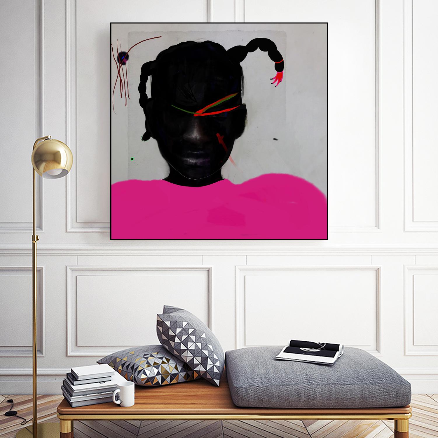 Watermelon Seed by Arassay Hilario on GIANT ART - pink digital fuchsia