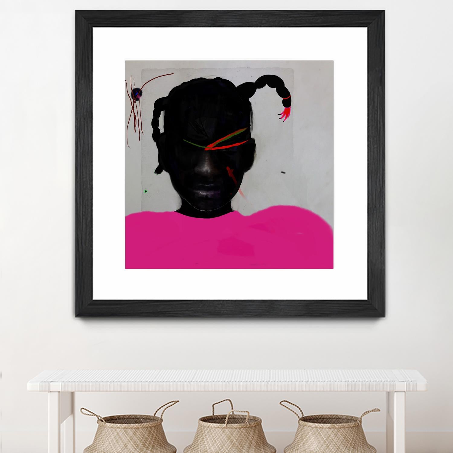 Watermelon Seed by Arassay Hilario on GIANT ART - pink digital fuchsia