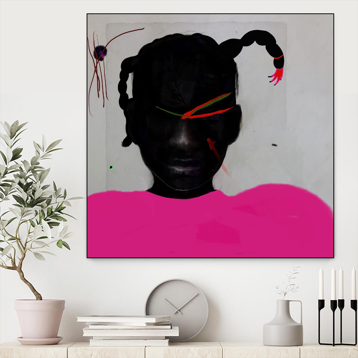 Watermelon Seed by Arassay Hilario on GIANT ART - pink digital fuchsia