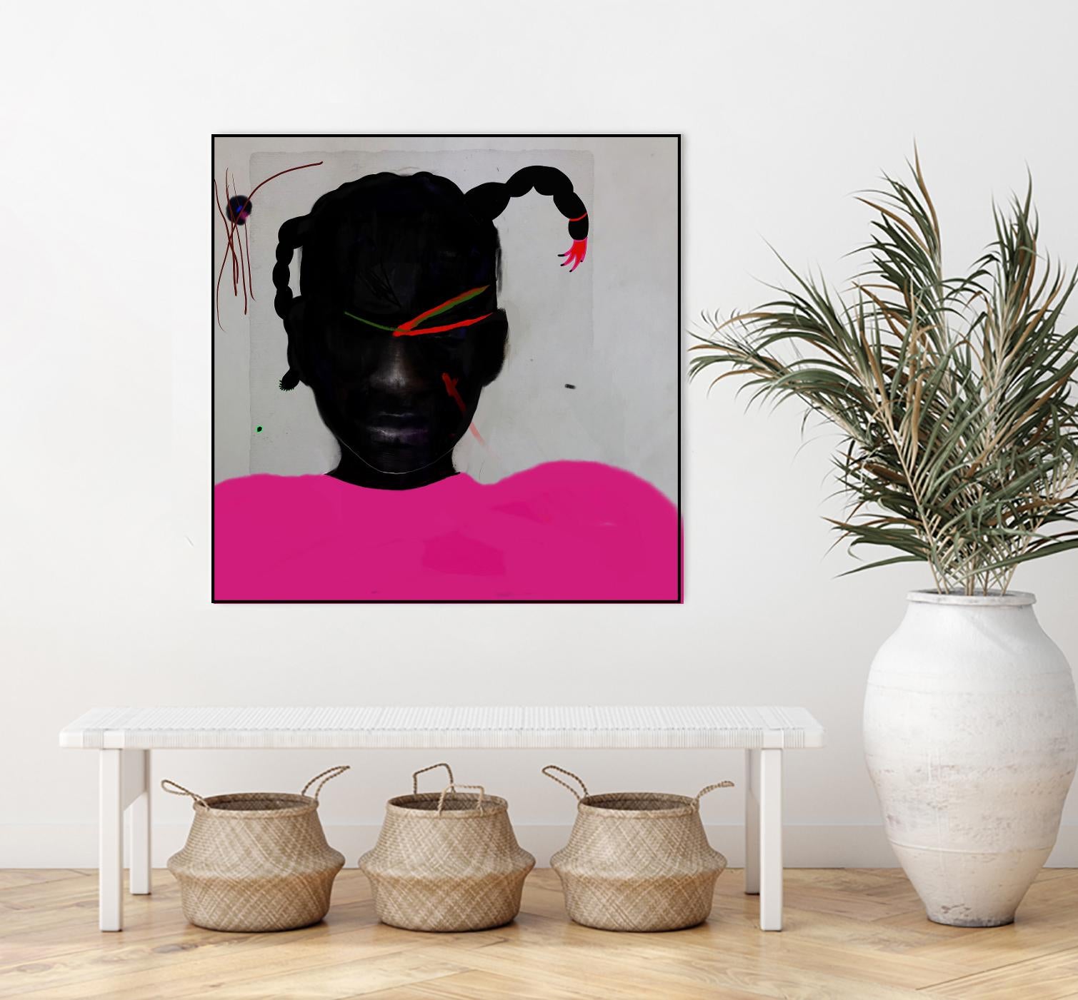 Watermelon Seed by Arassay Hilario on GIANT ART - pink digital fuchsia