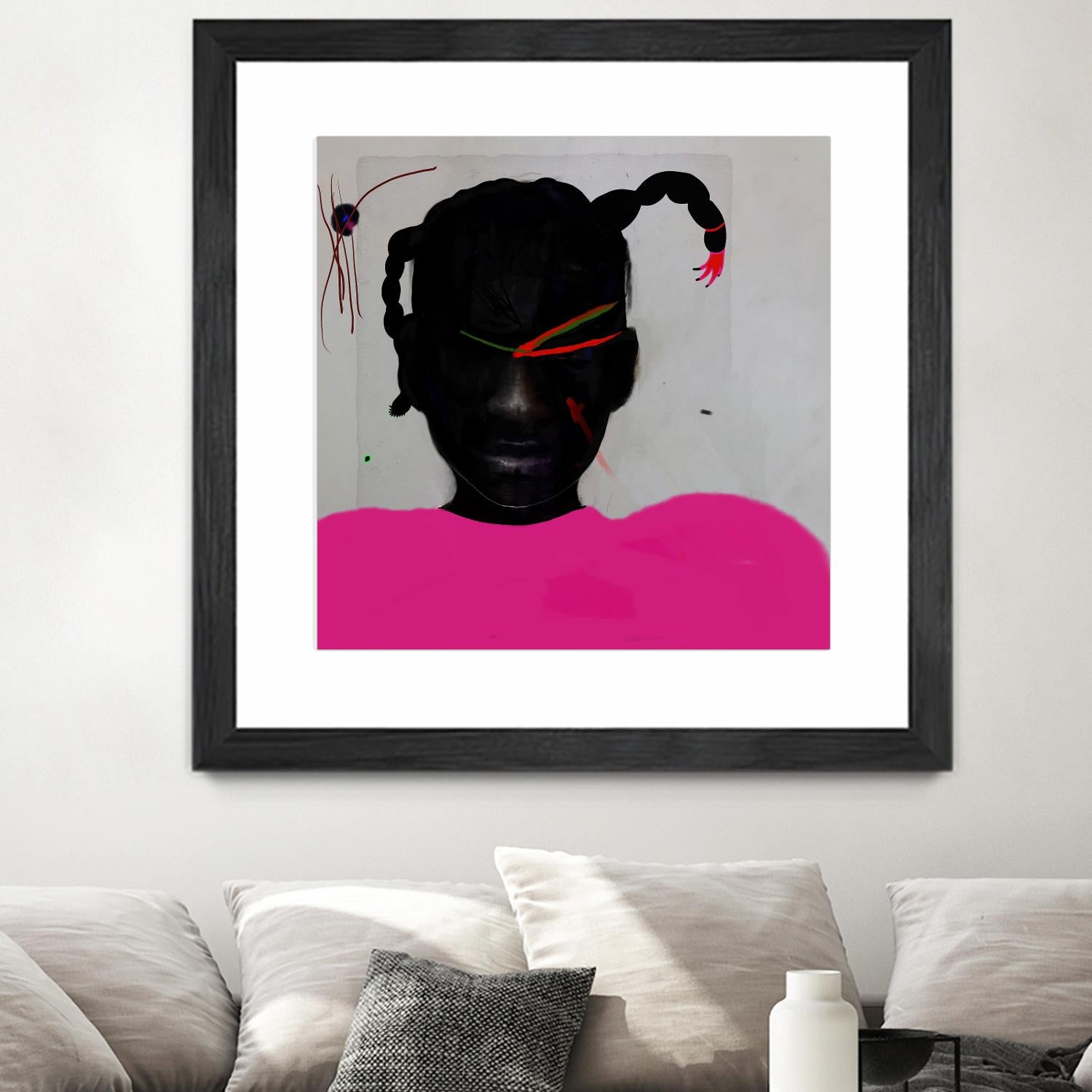 Watermelon Seed by Arassay Hilario on GIANT ART - pink digital fuchsia