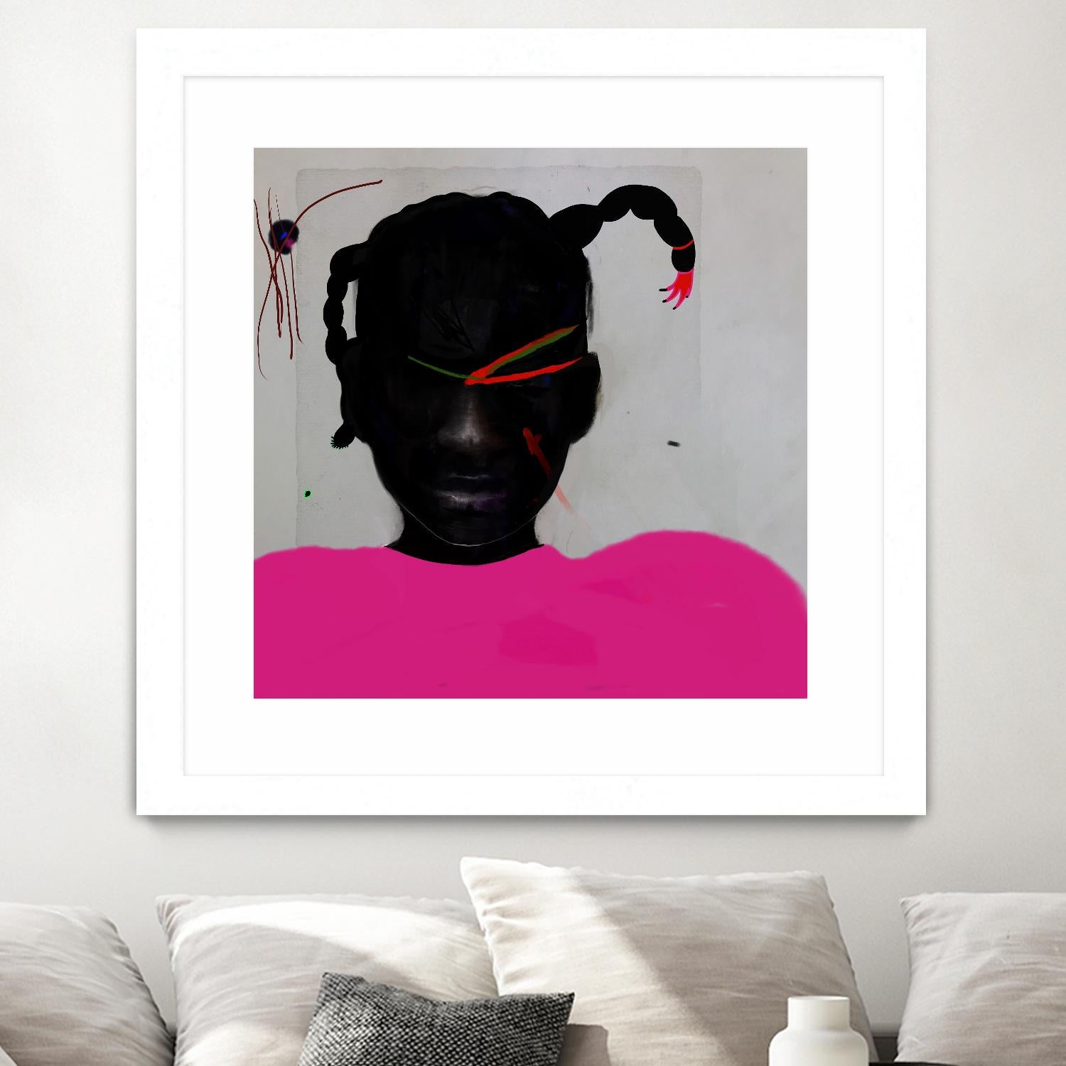 Watermelon Seed by Arassay Hilario on GIANT ART - pink digital fuchsia