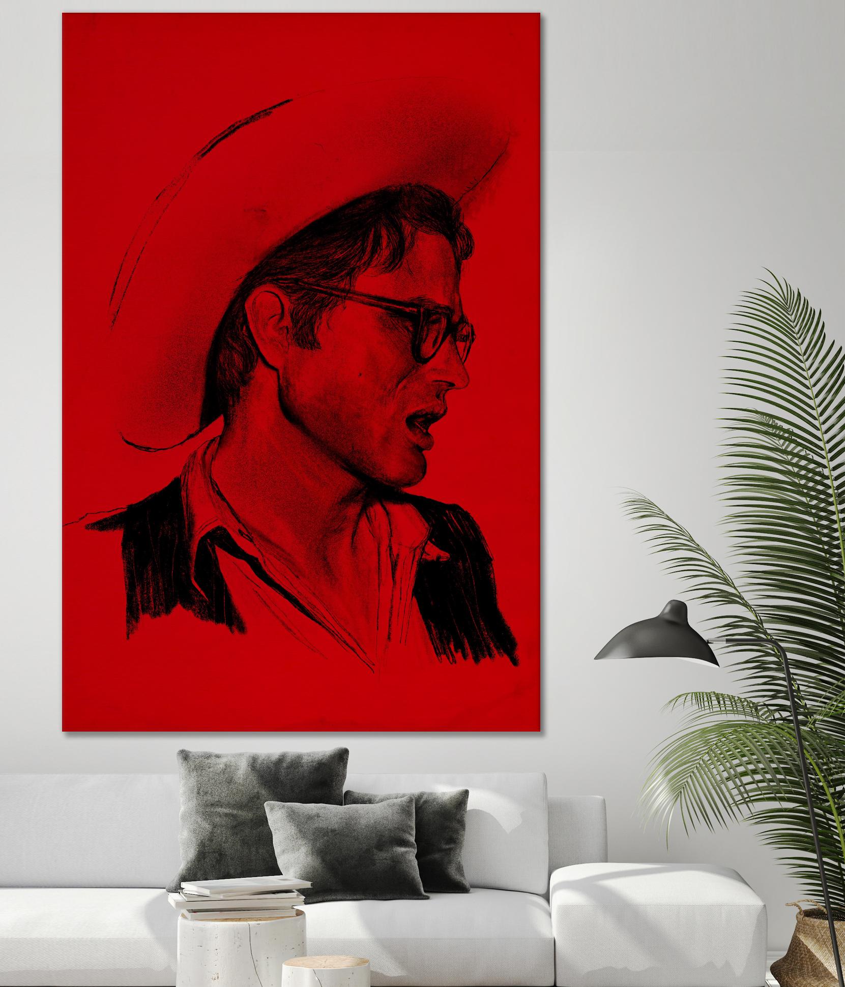 James Dean by Arassay Hilario on GIANT ART - red digital james dean